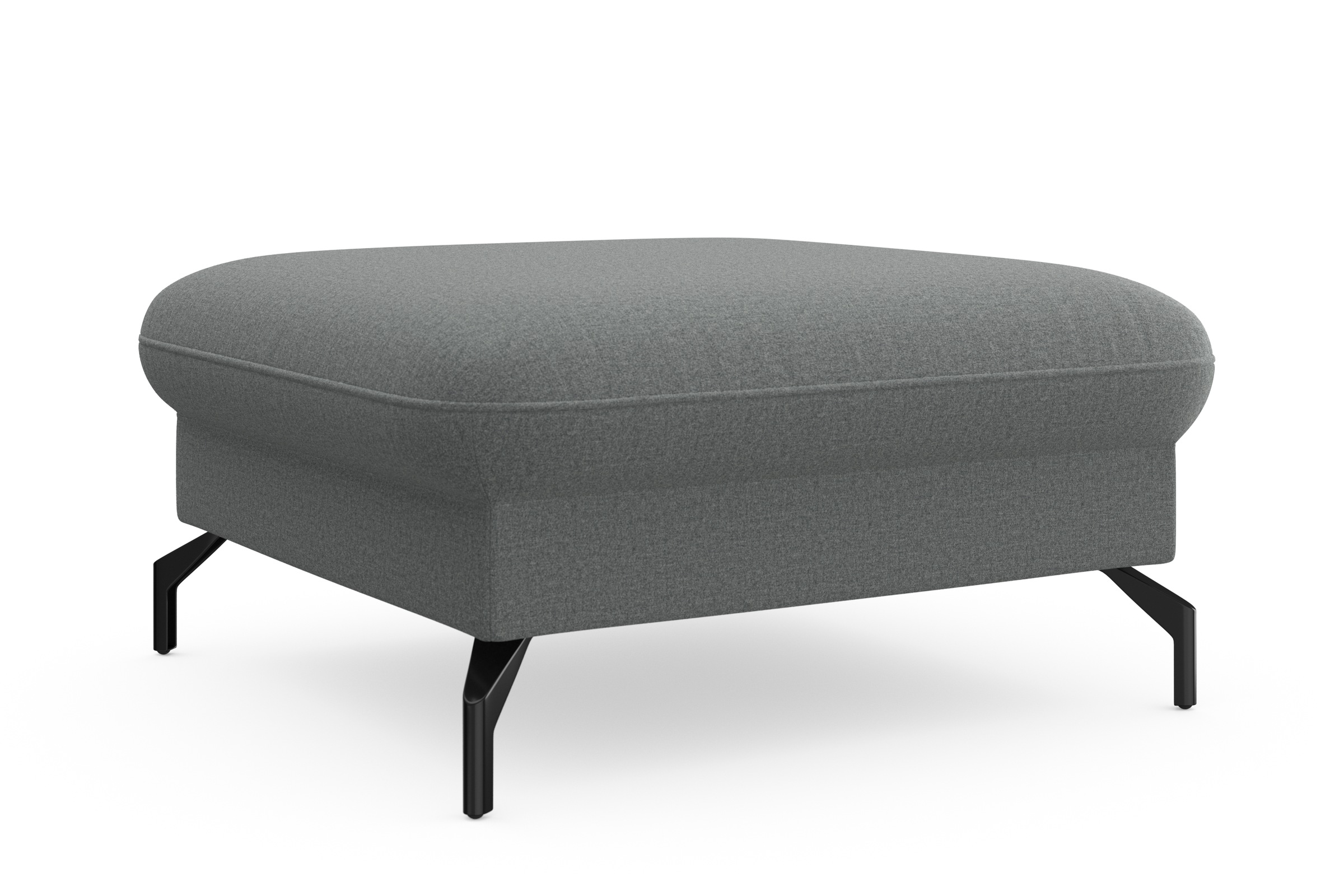 sit&more Hocker »Fashion« inklusive Federkern, mit hochwertigen, schwarzen Metallfüssen