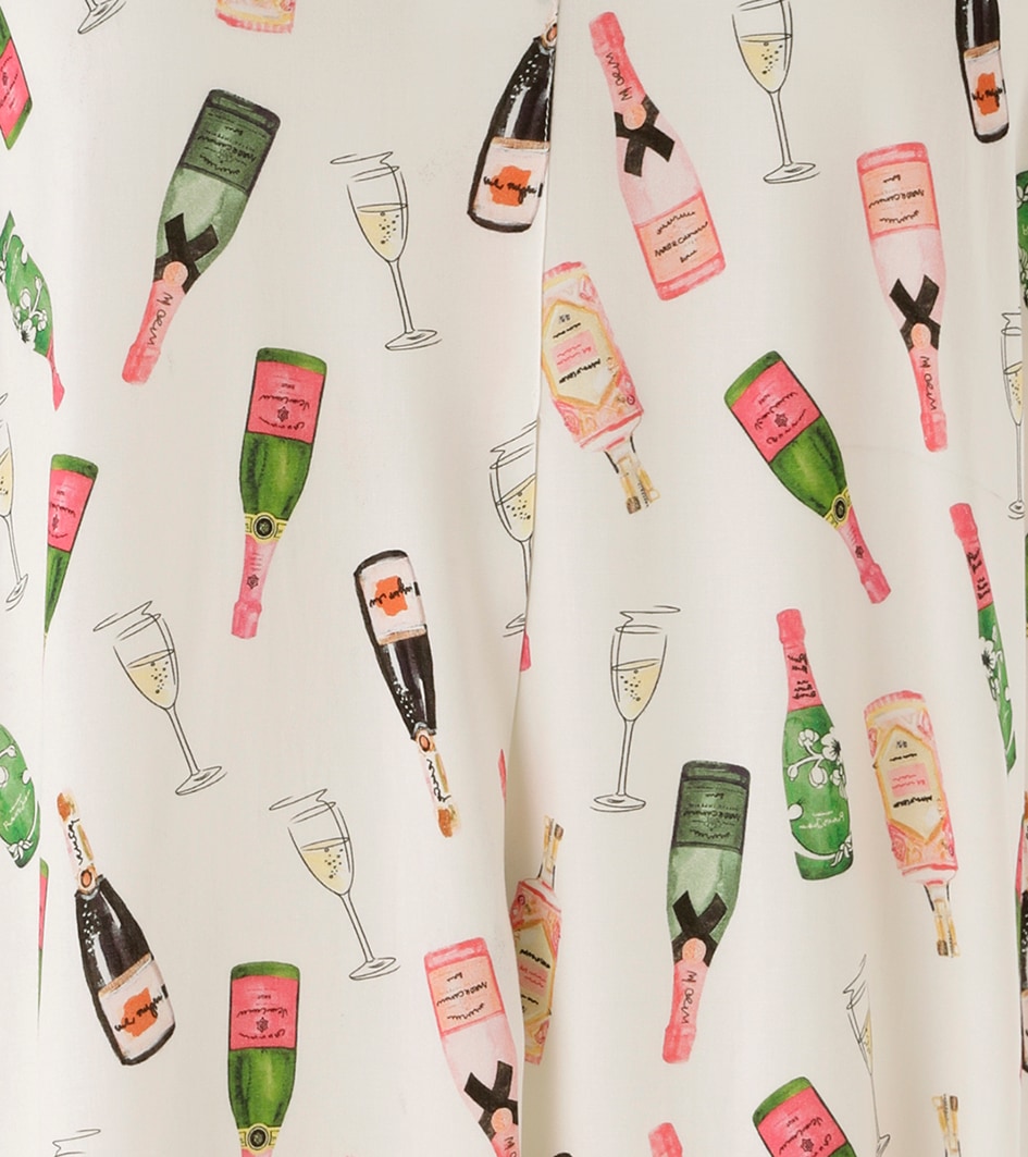 Aniston PLUS Blouse à enfiler mit Sektfläschchen bedruckt