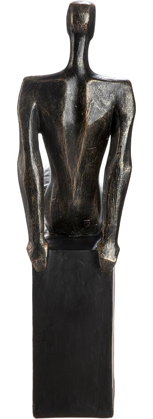 GILDE Skulptur »Skulptur Mann Eleganz bronzefarben« Anmut stilvoll dekorativ Wohnambiente Geschenkidee