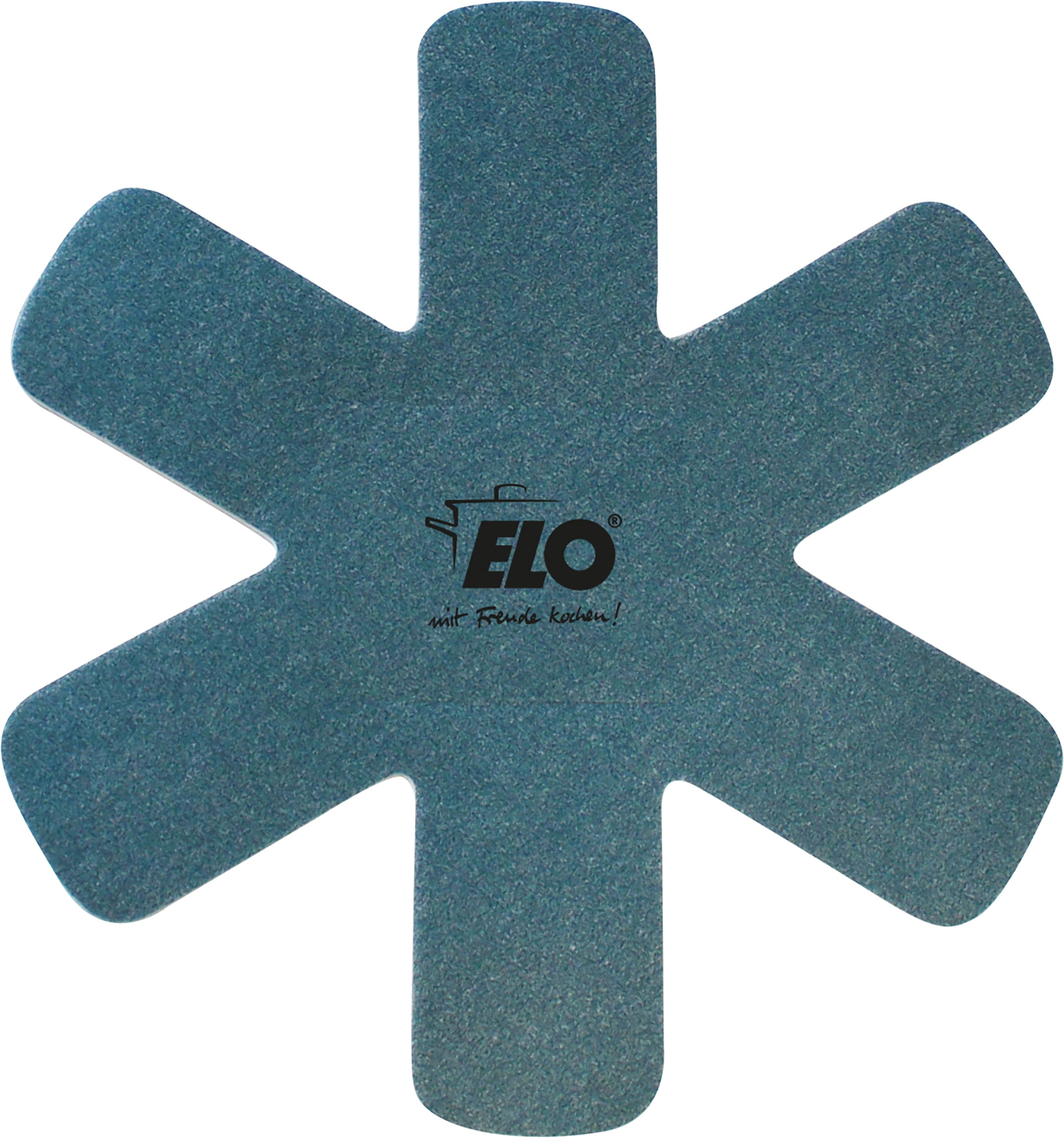 Elo Basic Poêle à frire »Colorio mit farbigem Protektor« Aluminium 1 tlg. türkis mit passendem Pfannenschoner