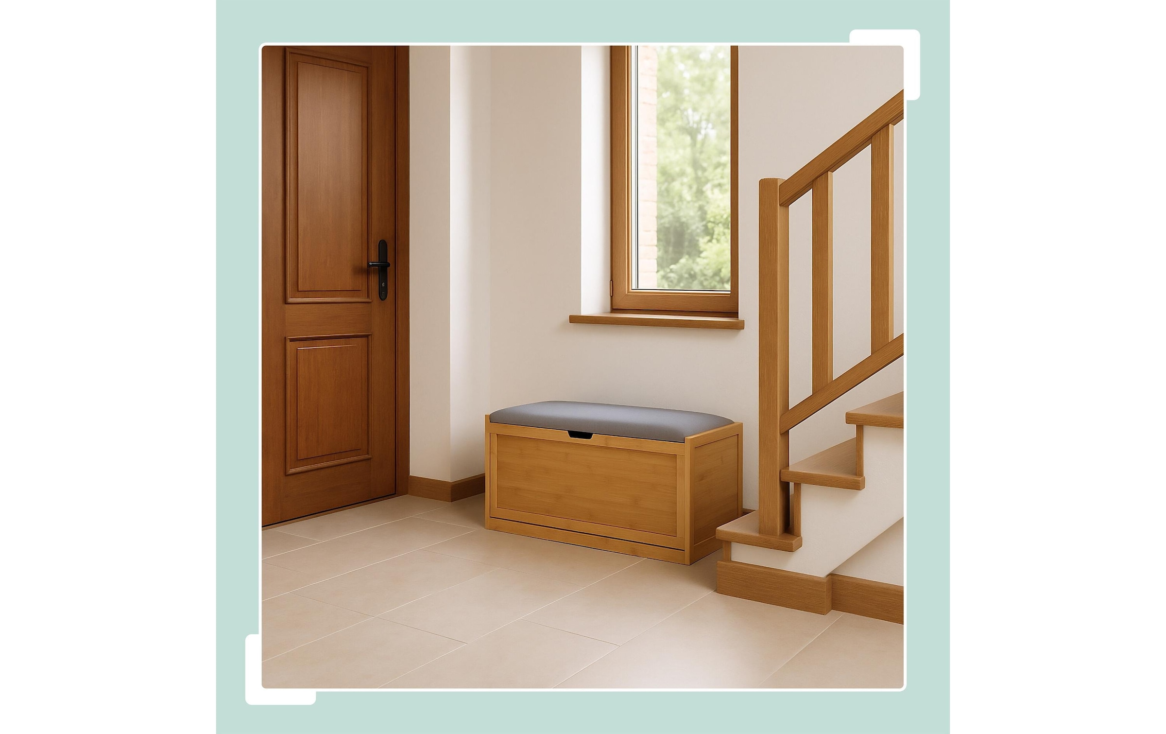 relaxdays Armoire à chaussures »Gepolsterte Schuhbank 49 x 80 x 30 cm«