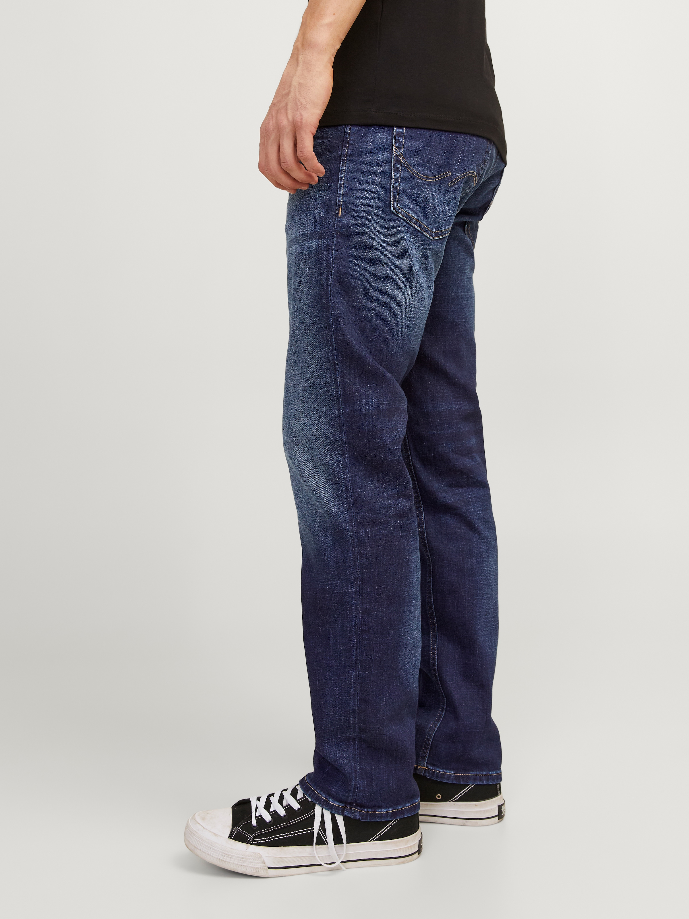Jack & Jones Jeans coupe régulière »JJICLARK mit Used-Look und Stretch für den Alltag« mit Abriebeffekten