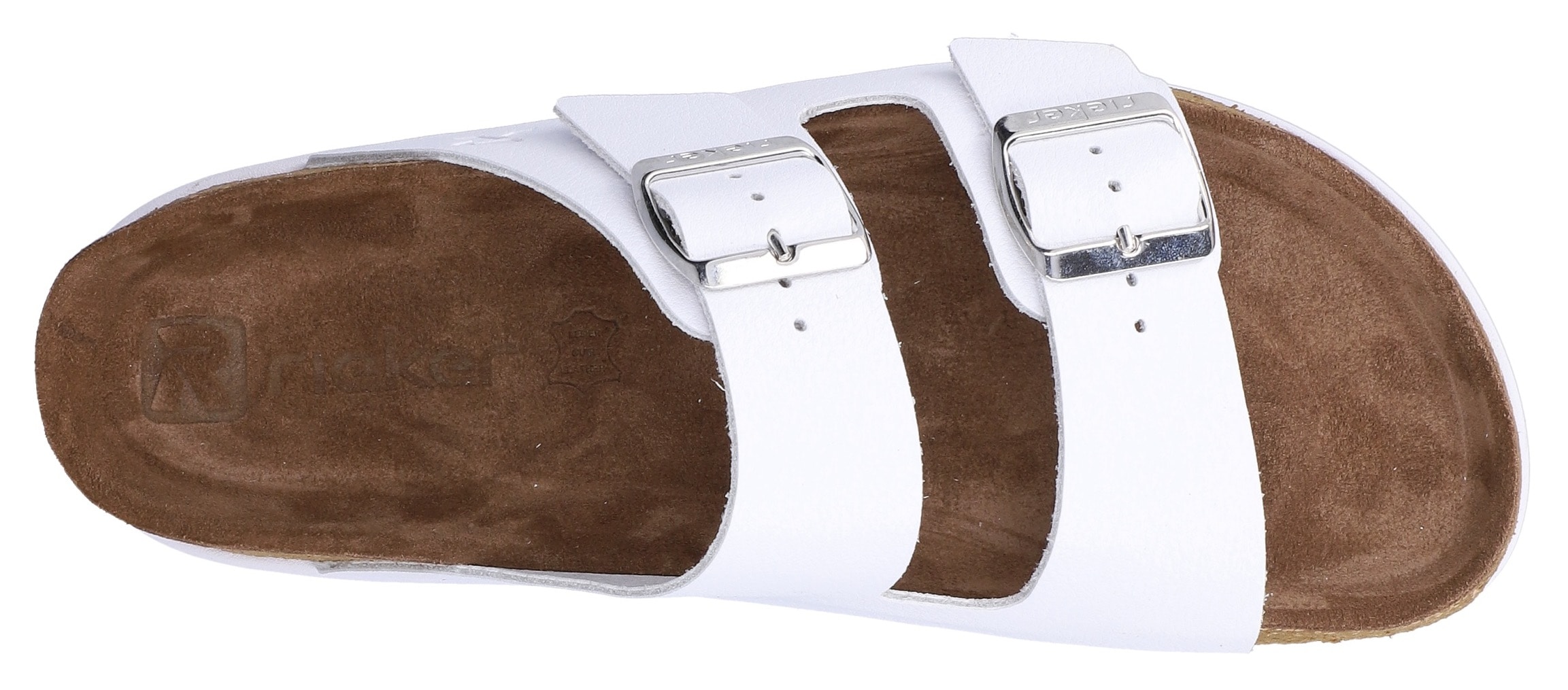 Rieker Pantolette  Hausschuh, Sommerschuh, Strandschuh, Zweischnaller mit Softfussbett