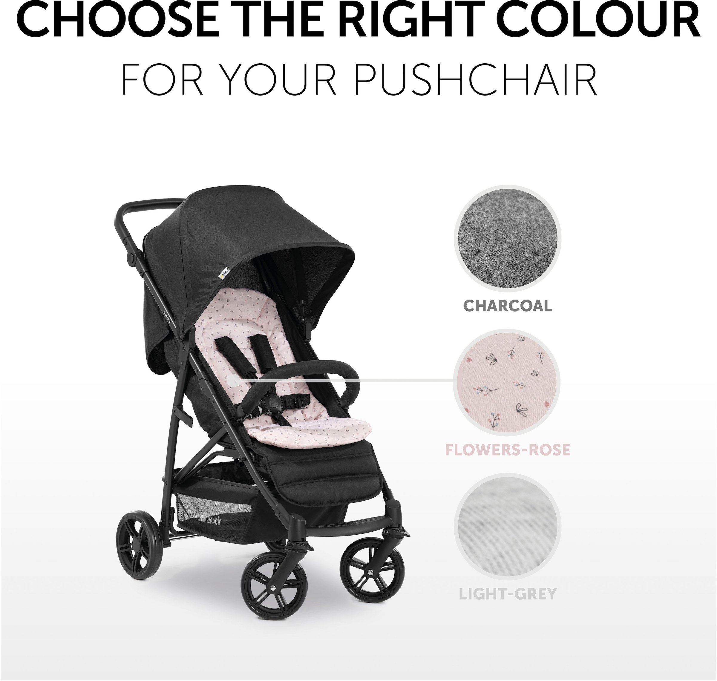 Hauck Kinderwagen-Sitzauflage »Seat Liner, Flowers Rose« auch für Buggys geeignet