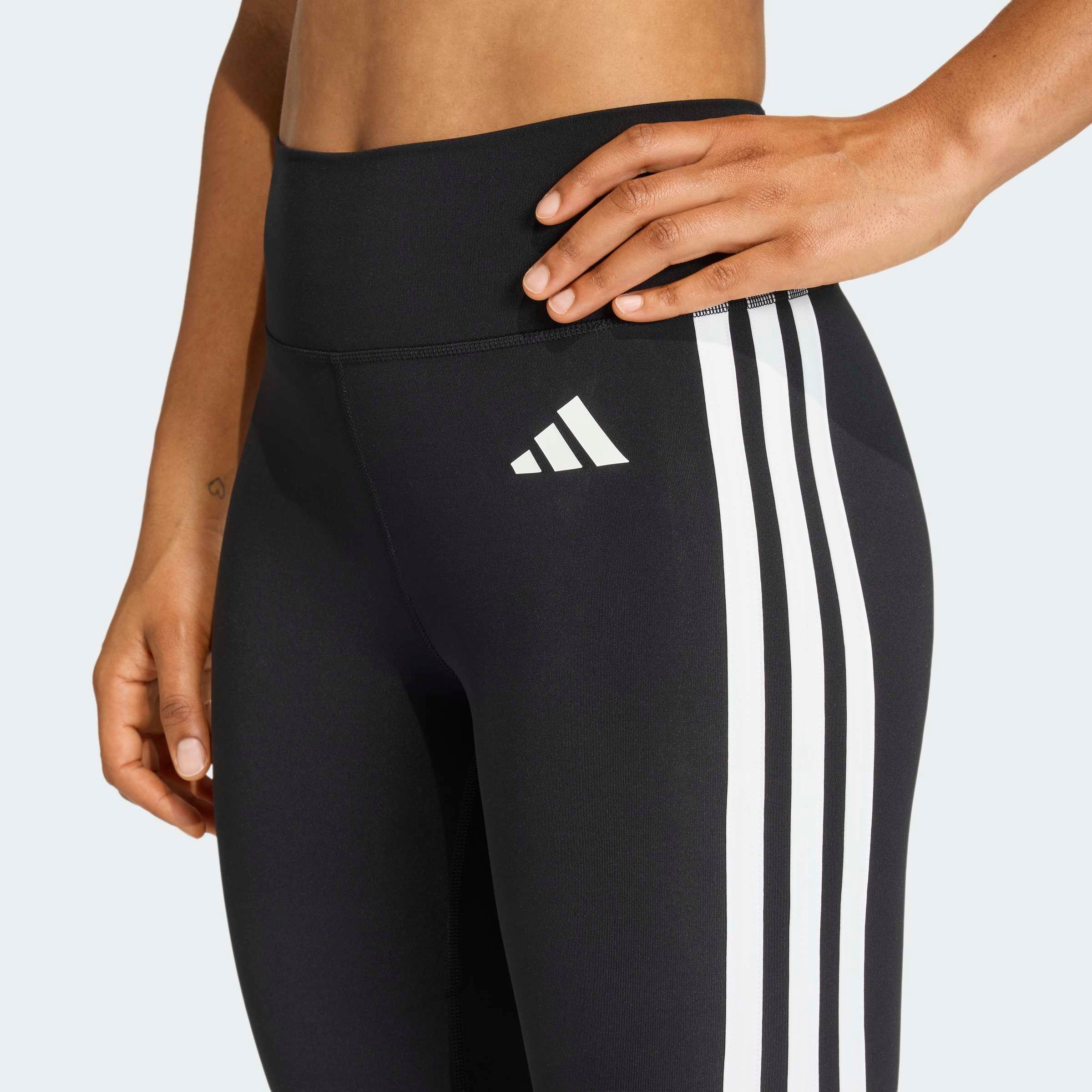 adidas Performance Caleçon d'entraînement »OPTIME ESSENTIALS WORKOUT 3-STREIFEN 3/4 LEGGINGS«