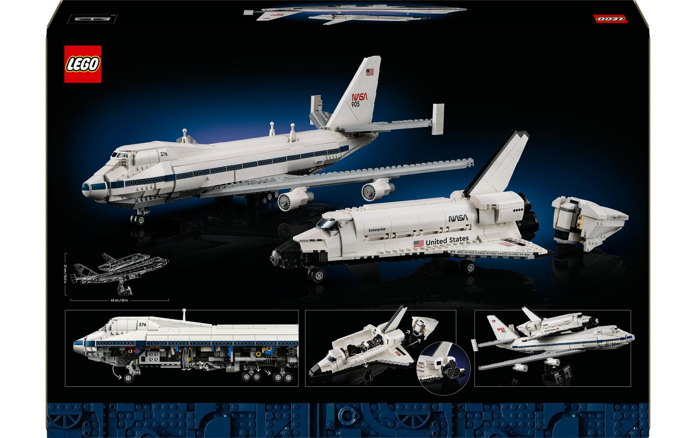 LEGO® Konstruktionsspielsteine »Icons 747 Shuttle Carrier 10360«
