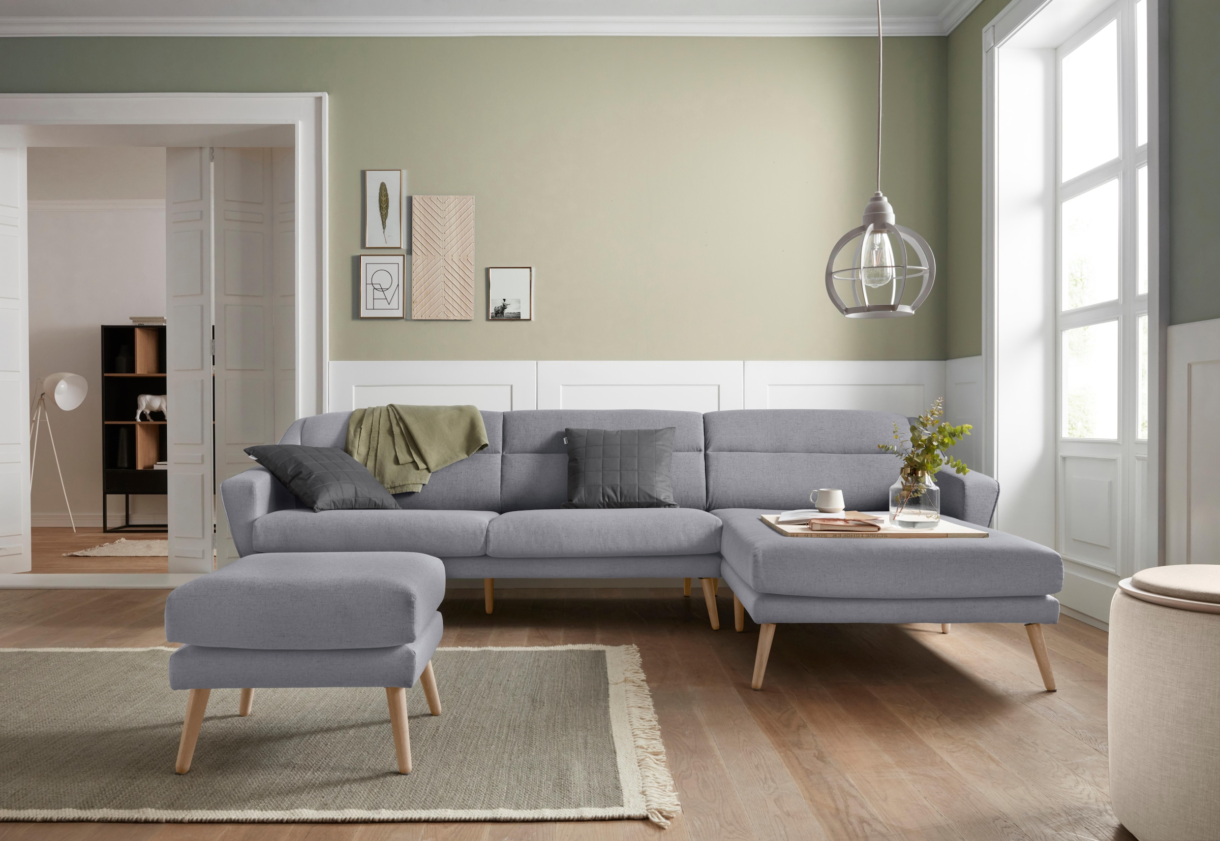 GOODproduct Hocker »Bille« mit Eiche-Beinen, Design by Morten Georgsen