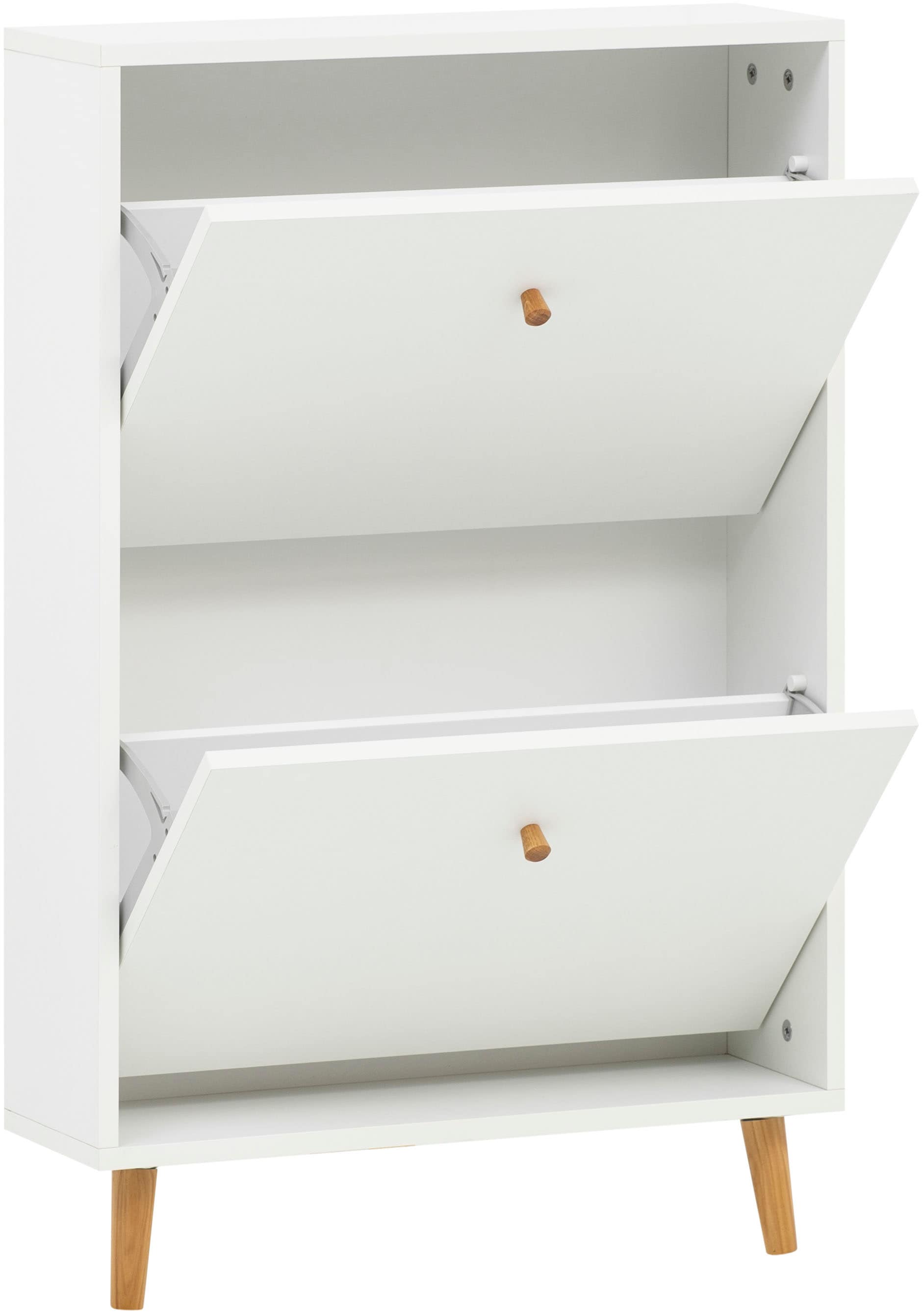 Schildmeyer Schuhschrank »Bjarne, Breite 59 cm« Griffe und Möbelfüsse aus Massivholz