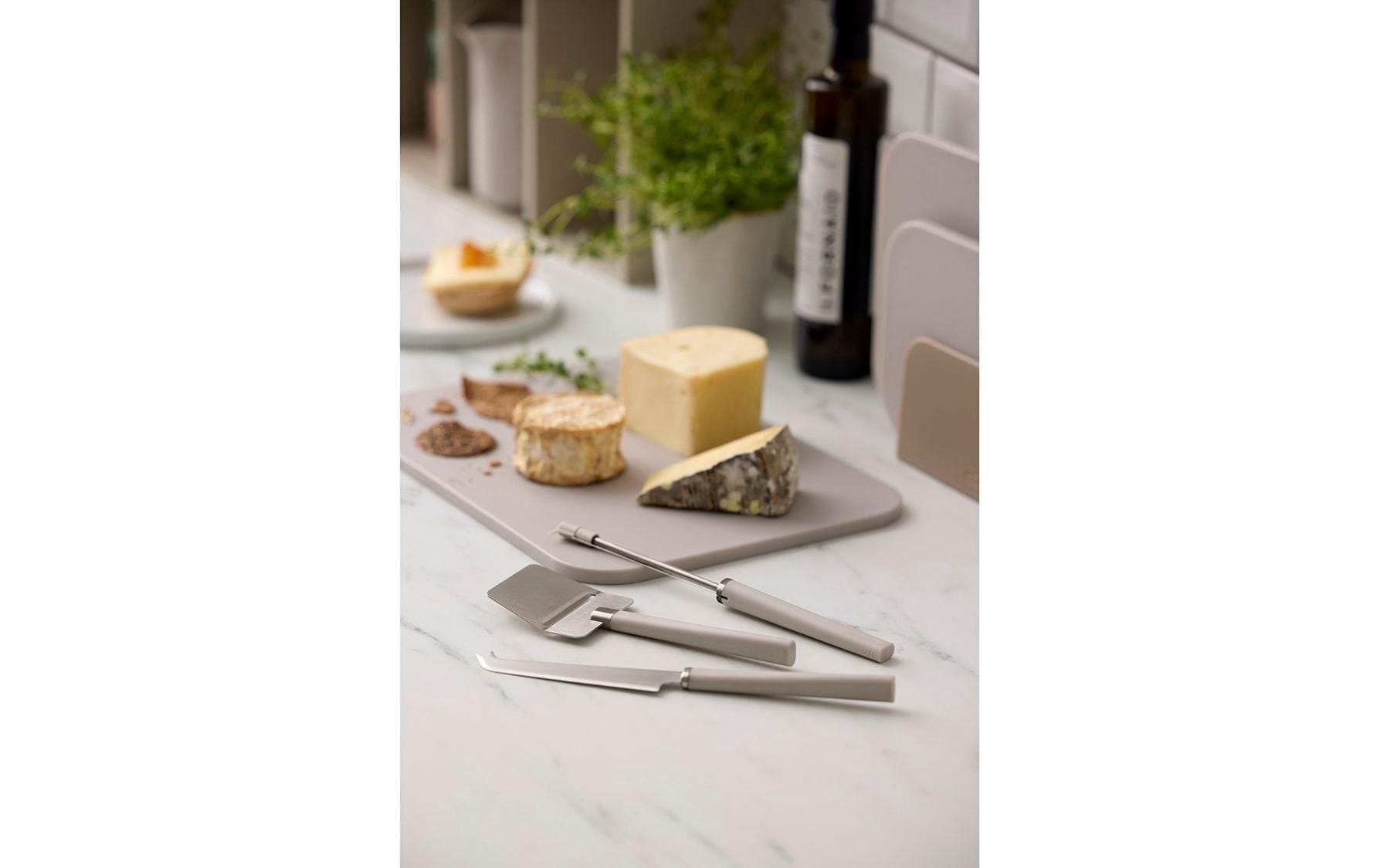   Couteau à fromage »Rosti Emma« 3-teiliges Käse-Set aus PP und Edelstahl in Grün