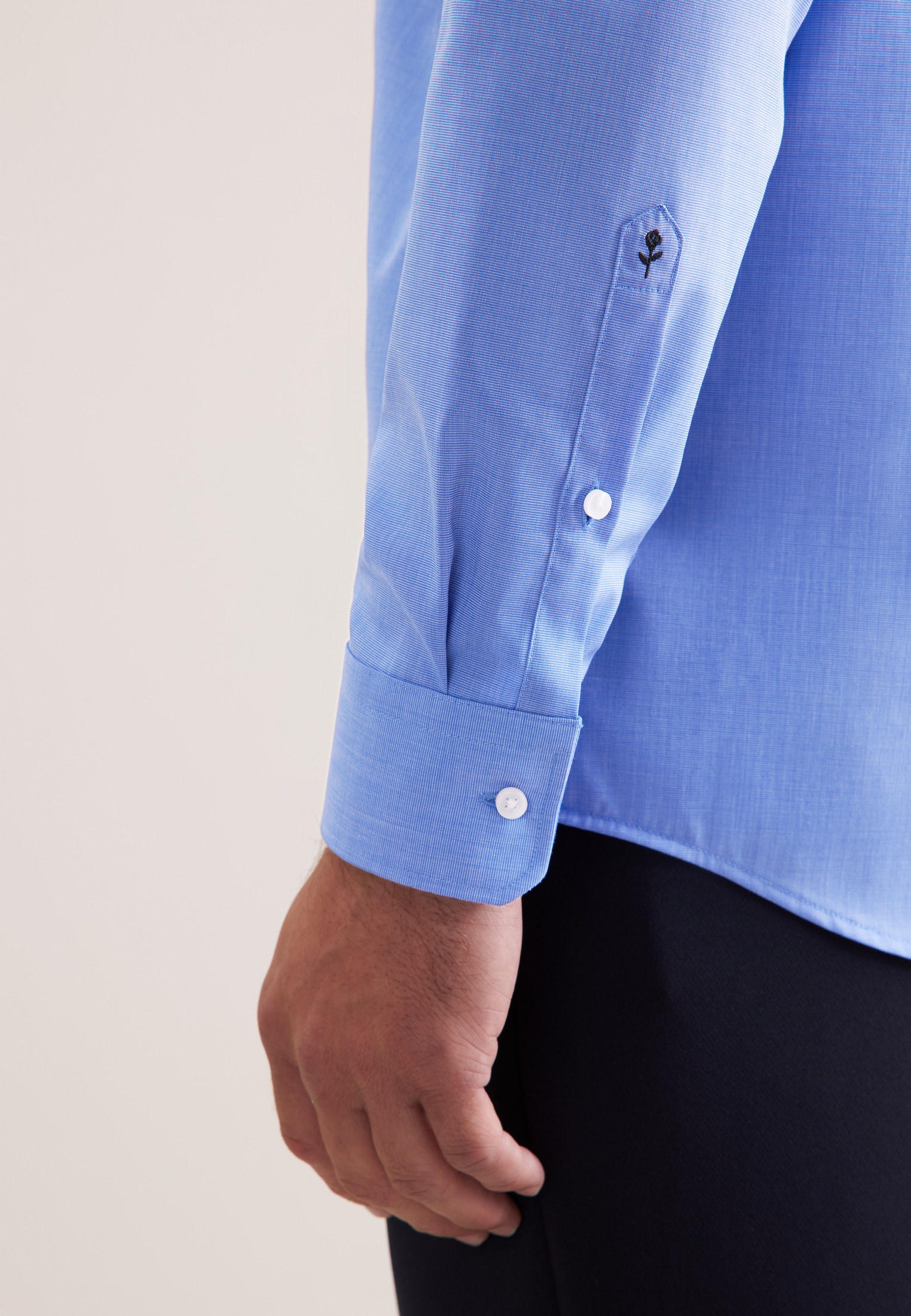 seidensticker Businesshemd »Schwarze Rose« Regular 1/1 Kentkragen Uni