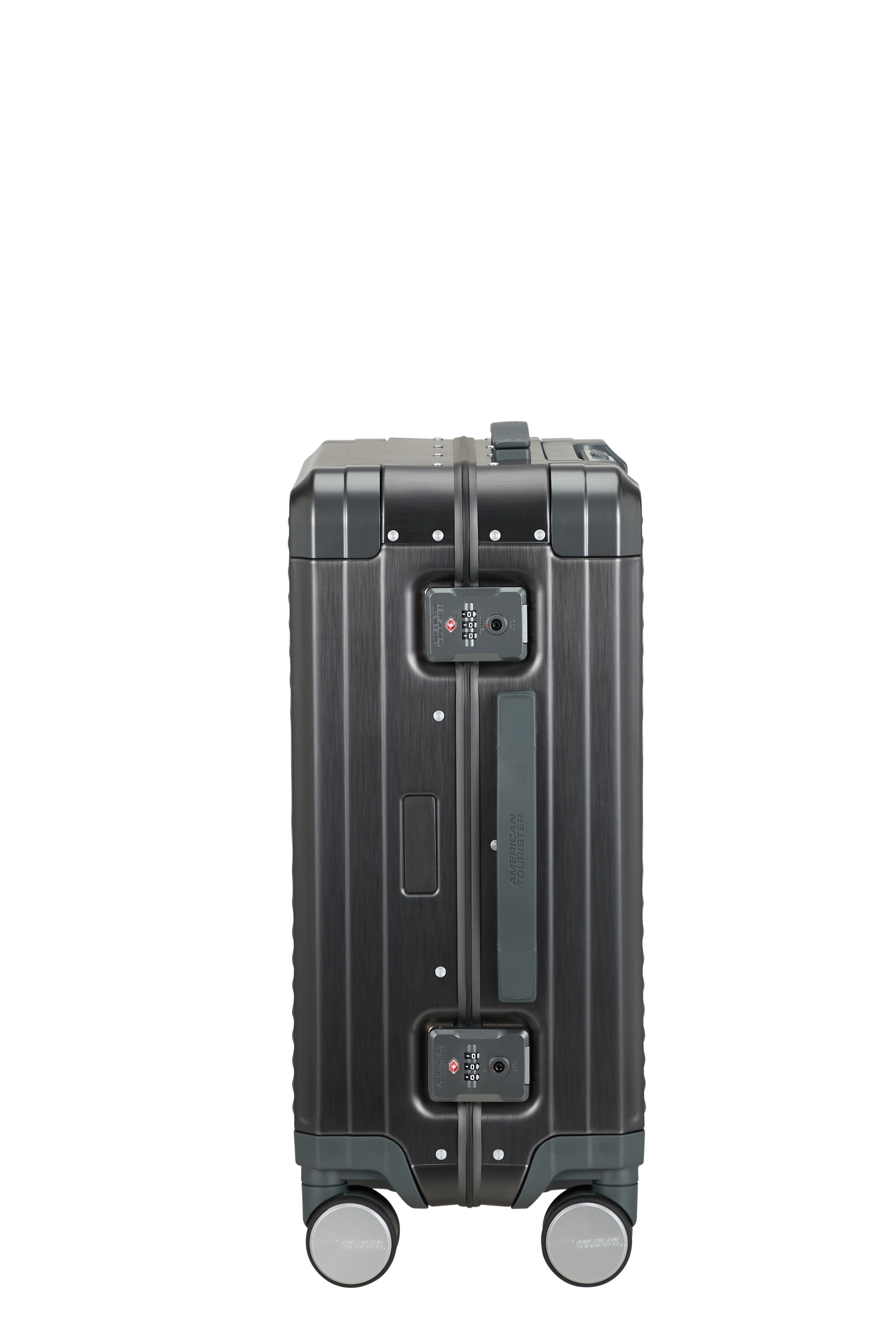 American Tourister® Trolley à coque dure »SOUNDBOX ALU, verschiedene Grössen und Farben« 39 litre 4 Rollen Valise rigide avec deux serrures TSA, valise en aluminium