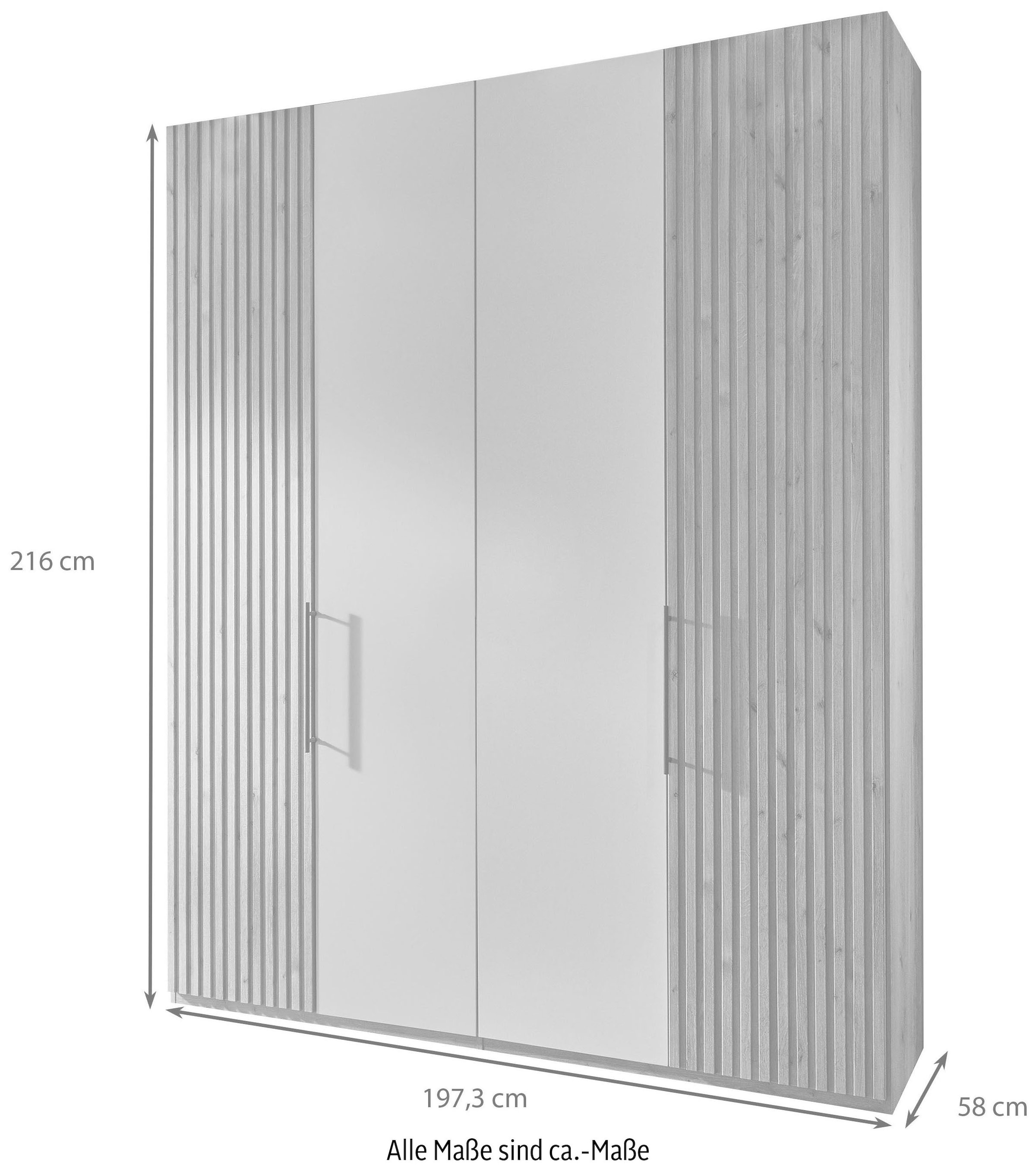 WIEMANN Kleiderschrank »Denver« hochwertige Beschläge