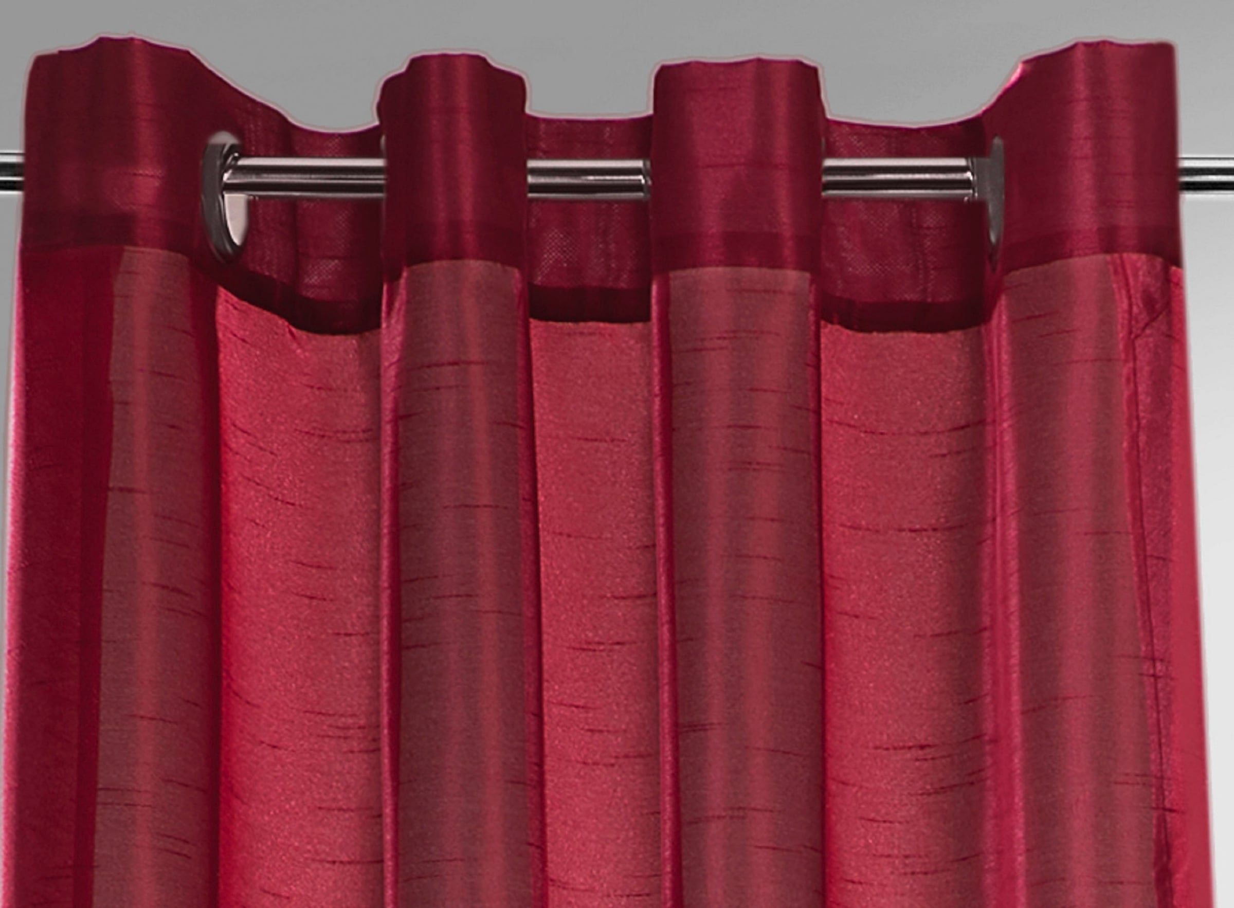 Weckbrodt Vorhang »Klara« Ösen 1 Stk. tlg. Wildseiten-Optik, halbtransparent, Gardine, Store