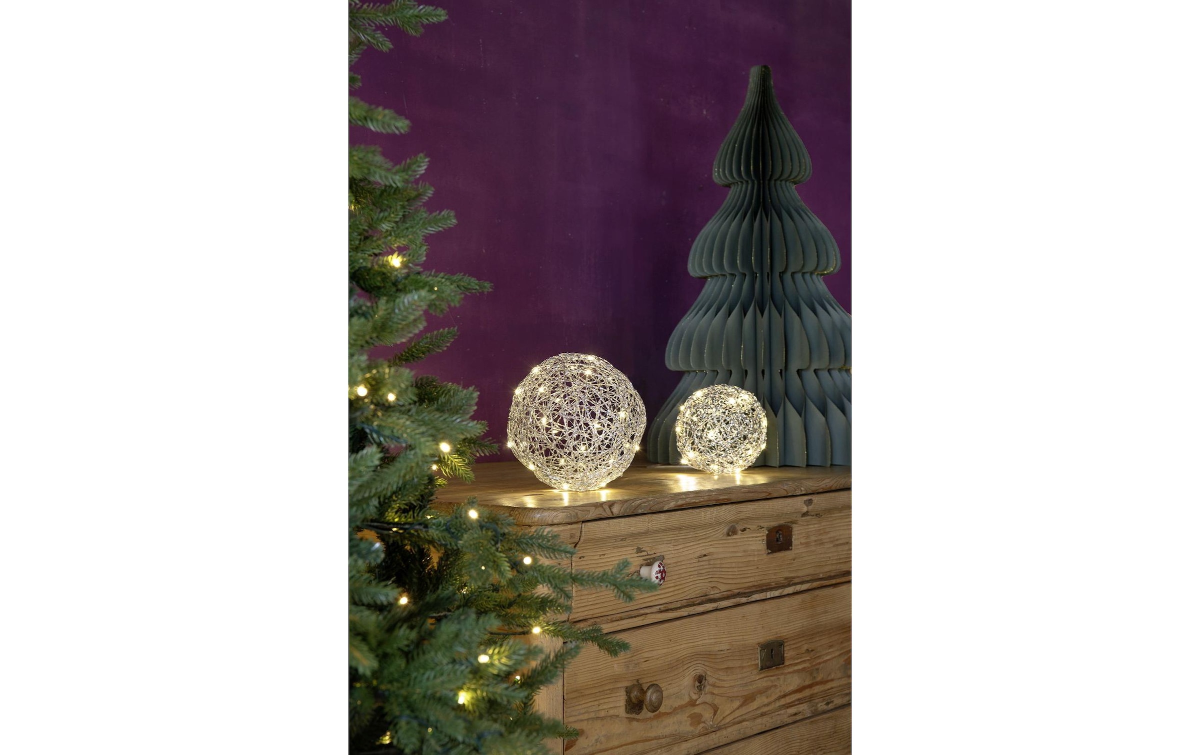 STT LED Dekoobjekt »Silver Ball, 15 cm« 1 Stk.