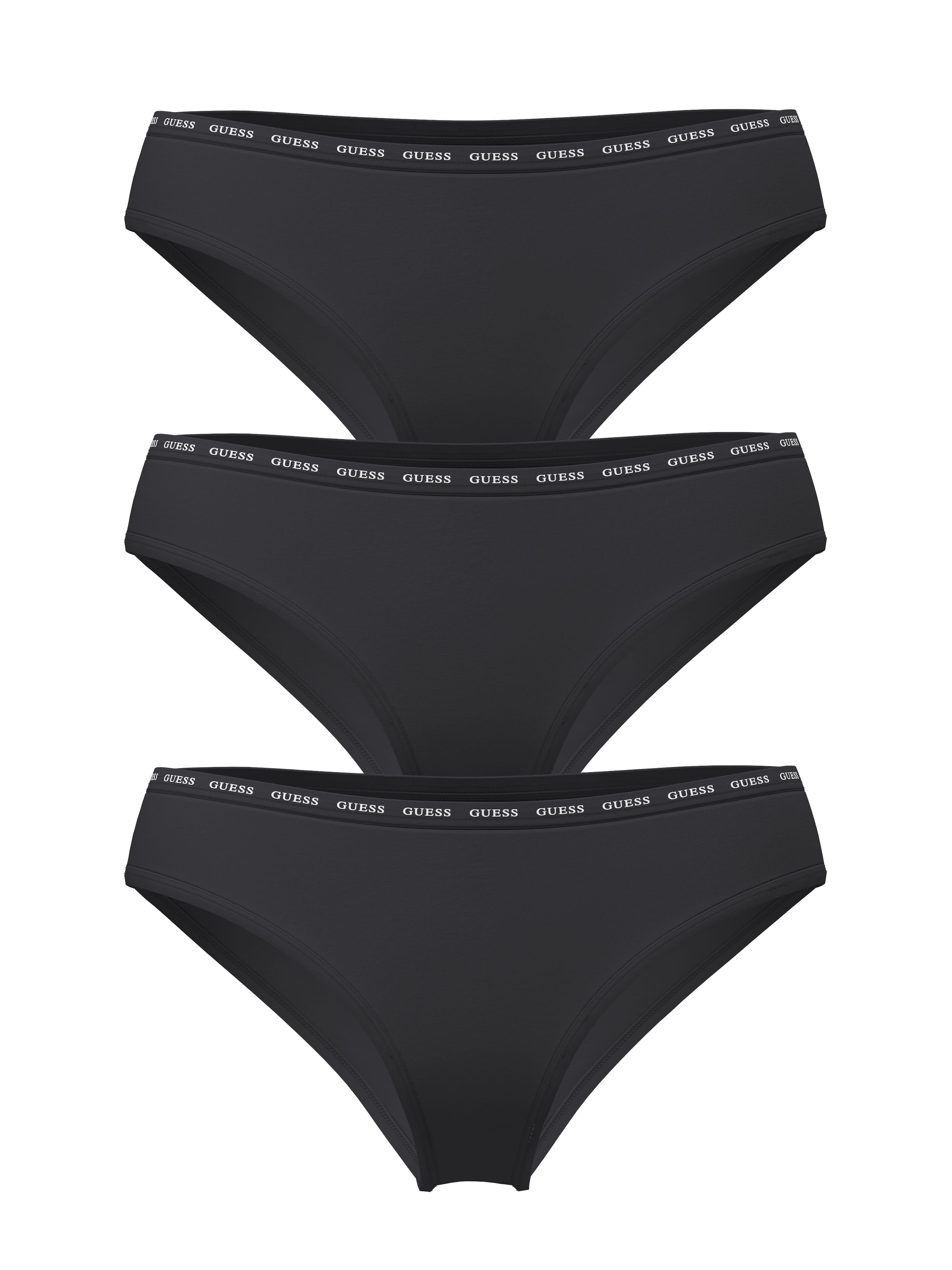 Guess Slip »3 PACK BASIC BRIEF« Paquet, 3 cuis en mélange de coton, ceinture avec logo