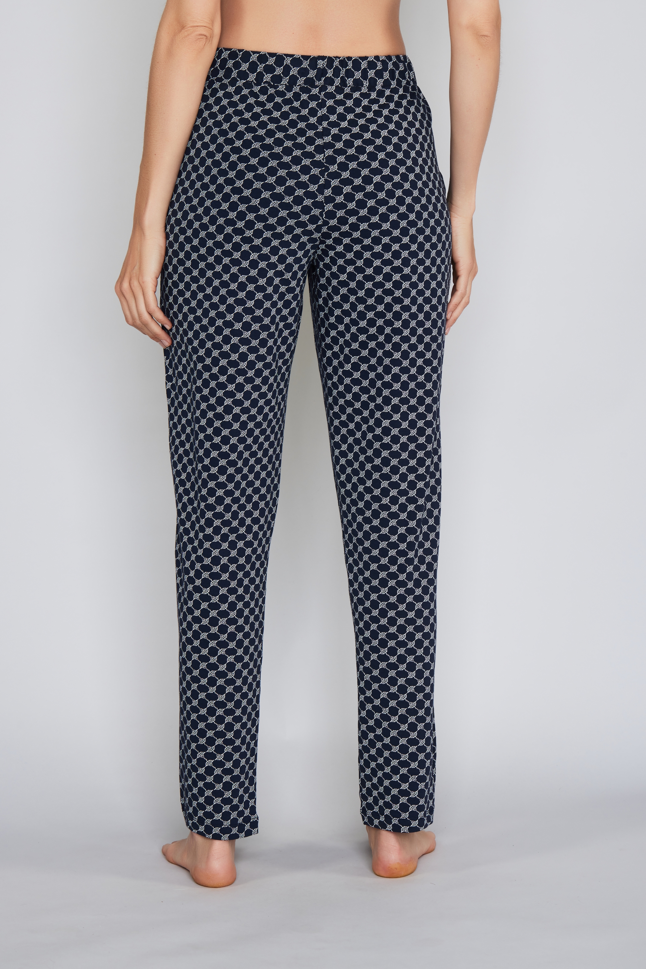 JOOP! Pyjamahose »Cosy«  mit Tunnelzug und Bindeband, Cornflower-Allover