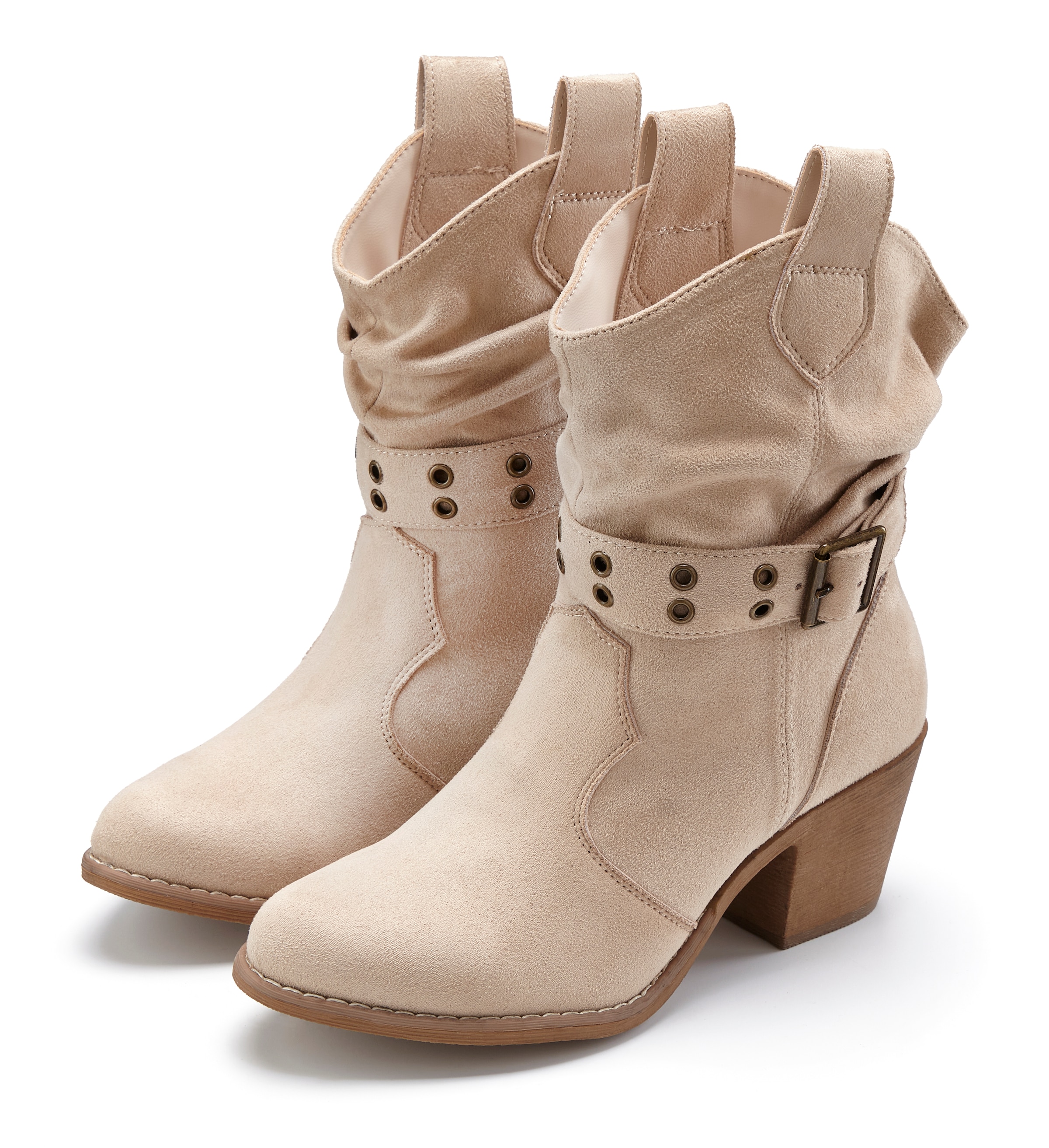 LASCANA Cowboy Stiefelette »Herbststiefelette,«  Cowboy Boots, Western Stiefelette, Ankleboots VEGAN