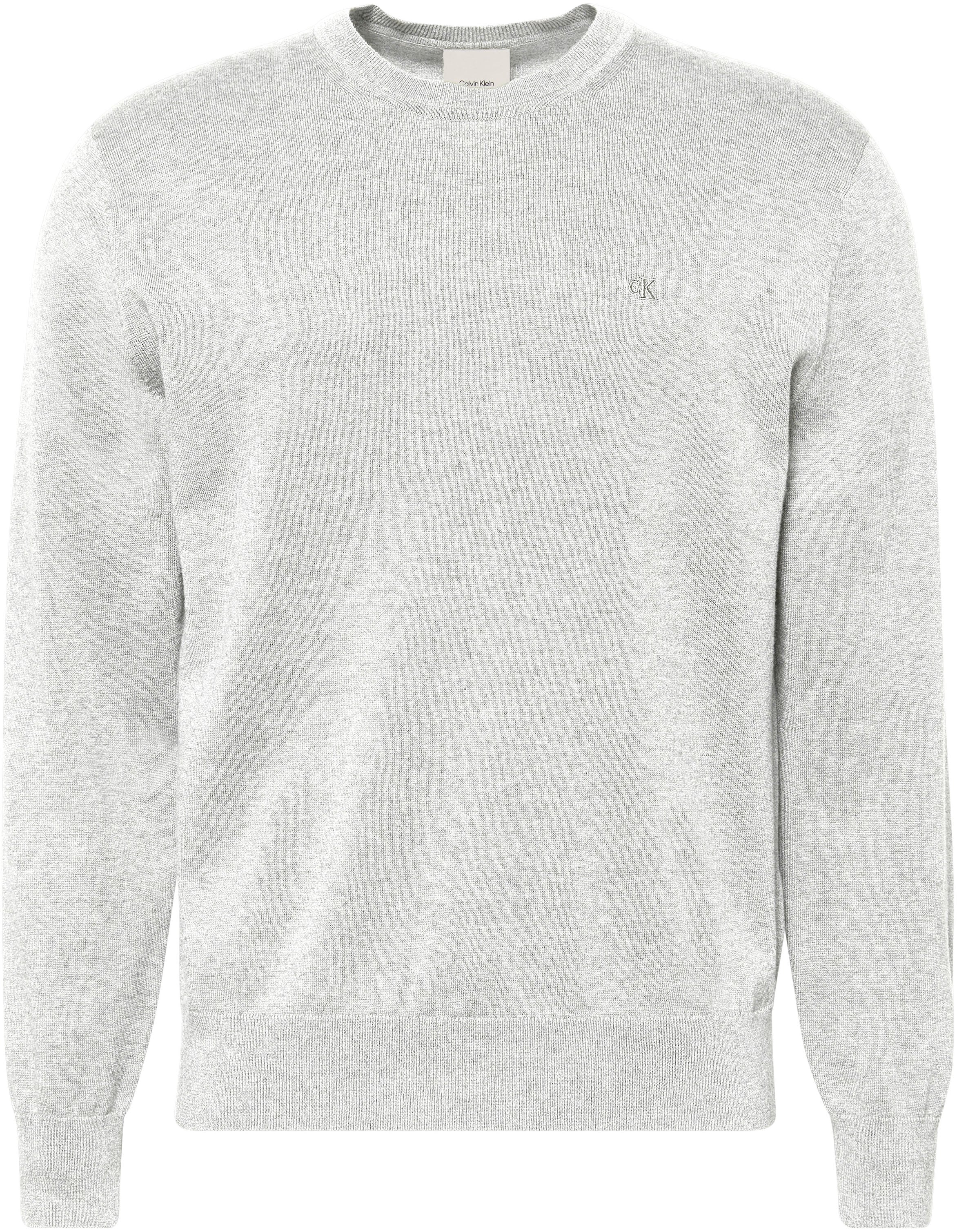 Calvin Klein Jeans Pull en tricot »LS SUPIMA COTTON CREW 14GG« avec encolure ronde