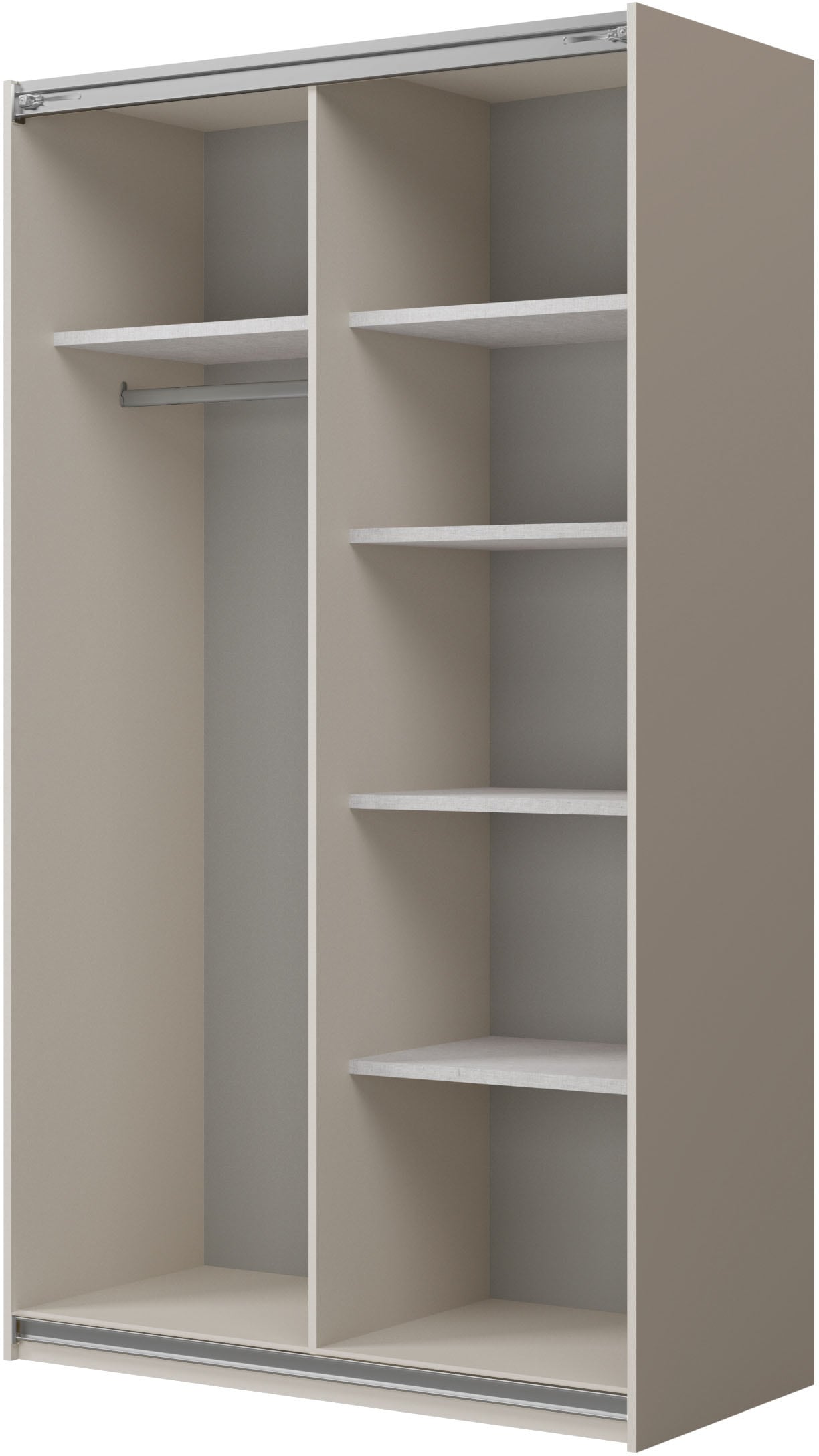 Home affaire Armoire à portes coulissantes »Cube Garderobenschrank incl.kompletter Innenausstattung« Moderner Kleiderschrank, Schiebetürenschrank, Garderobe