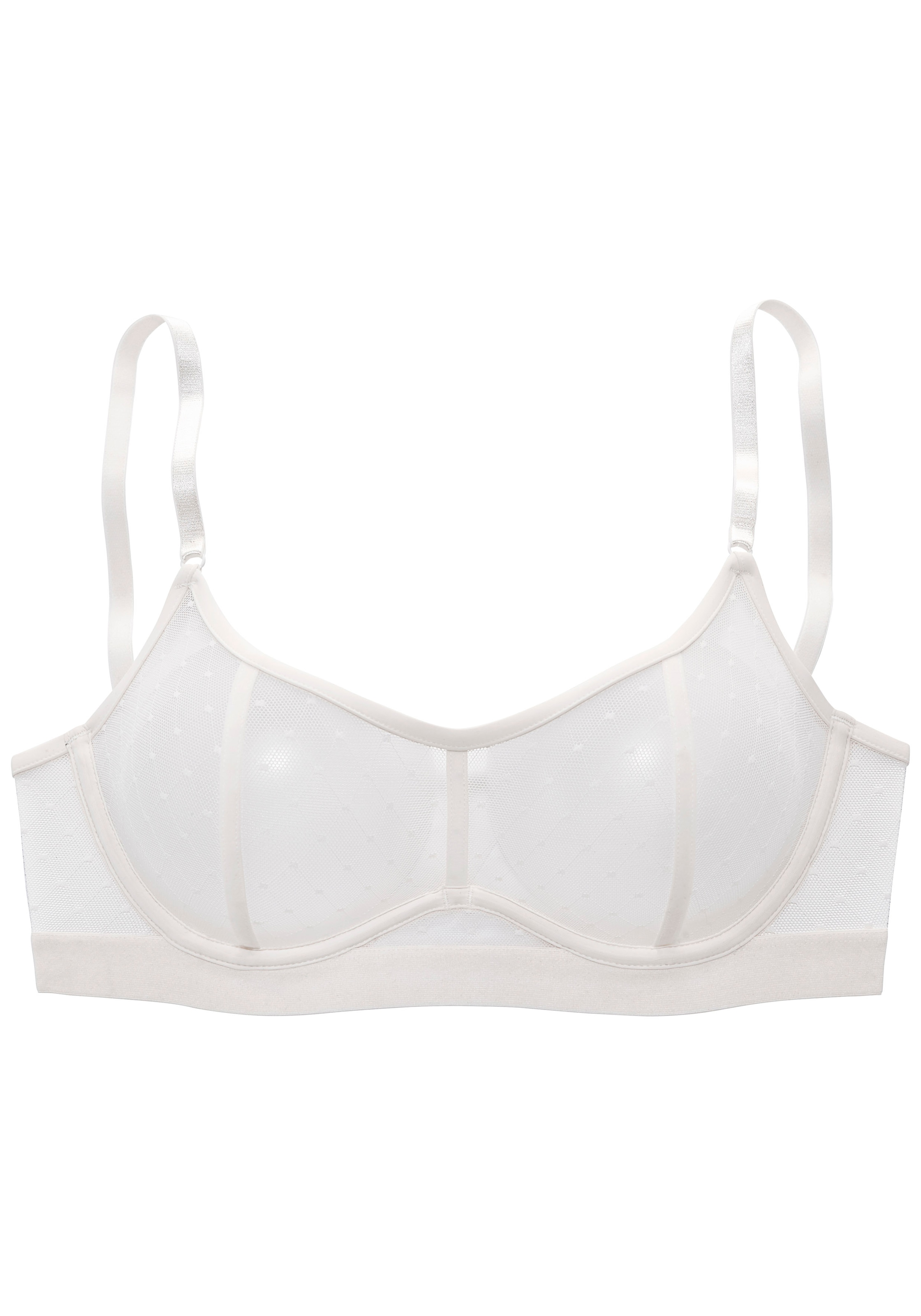 Vivance Soutien-gorge à armatures »Ava« aus transparentem Mesh in Pünktchen-Optik, sexy Dessous