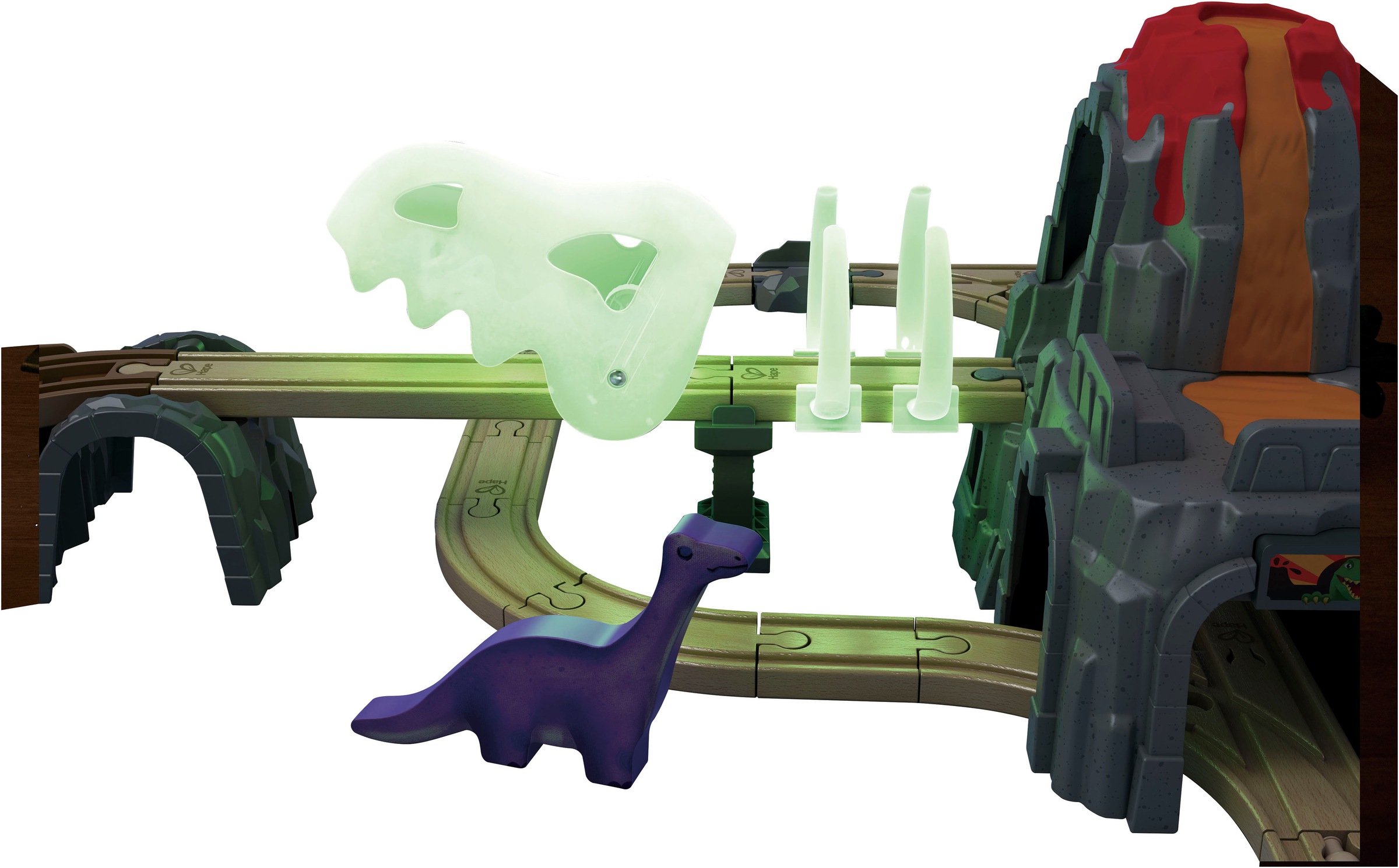 Hape Train jouet »Dino-Eisenbahn-Abenteuer« mit Licht- und Soundfuntkion
