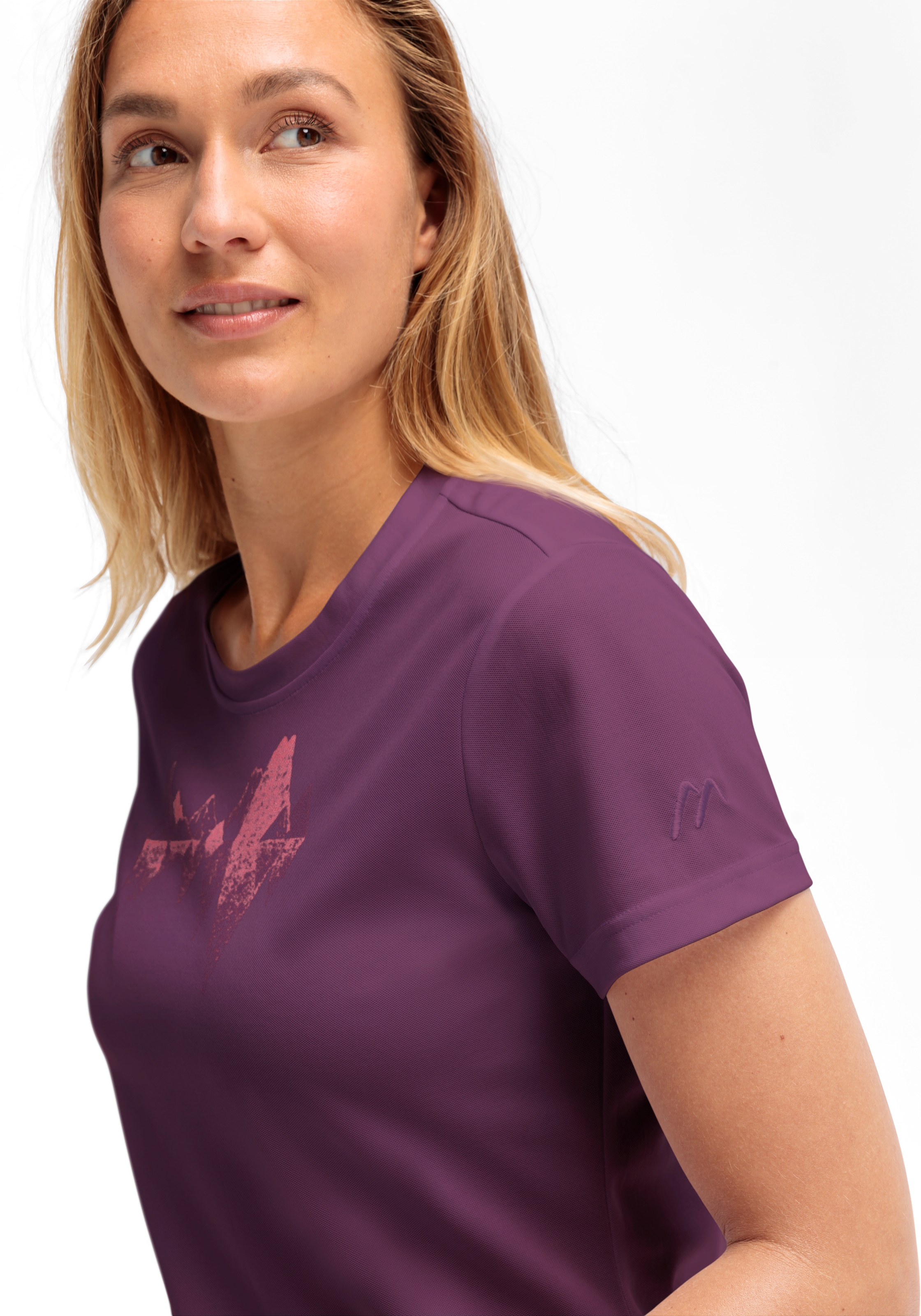 Maier Sports T-shirt »Tilia Pique W« Damen Funktionsshirt, Freizeitshirt mit Aufdruck