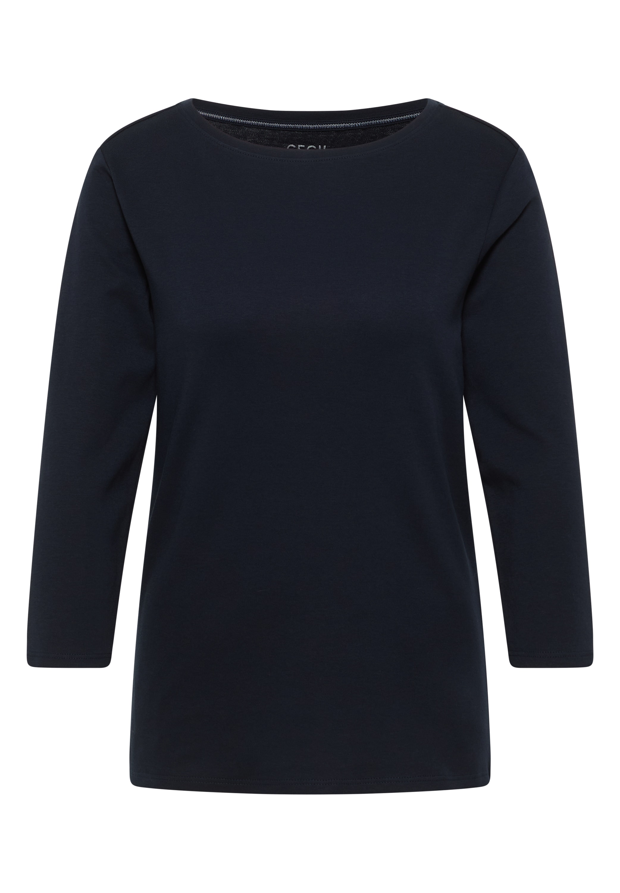 Cecil 3/4-Arm-Shirt , mit U-Boot-Ausschnitt