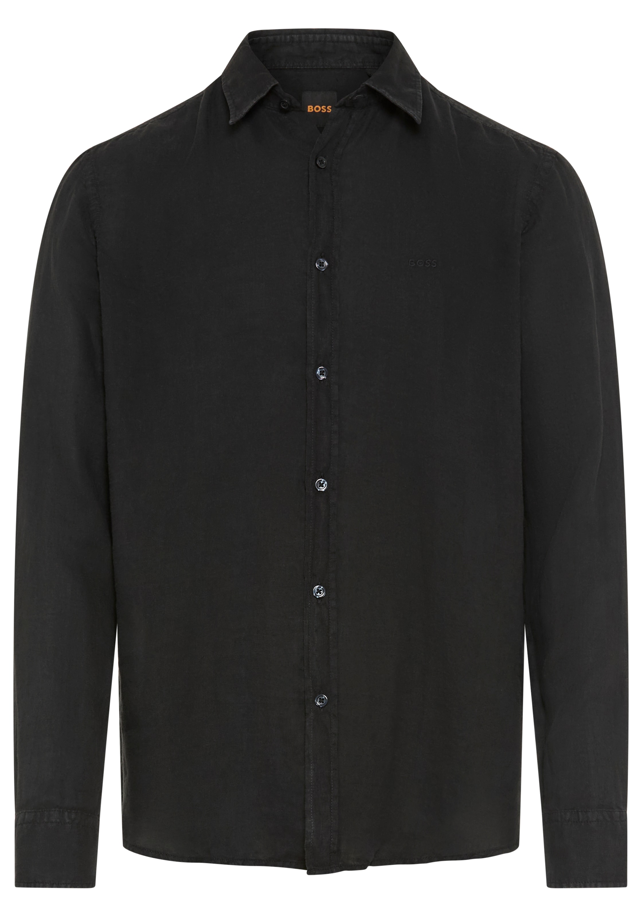 BOSS ORANGE Chemise en lin »Relegant 6 M« col Kent, lin pur, coupe Regular Fit