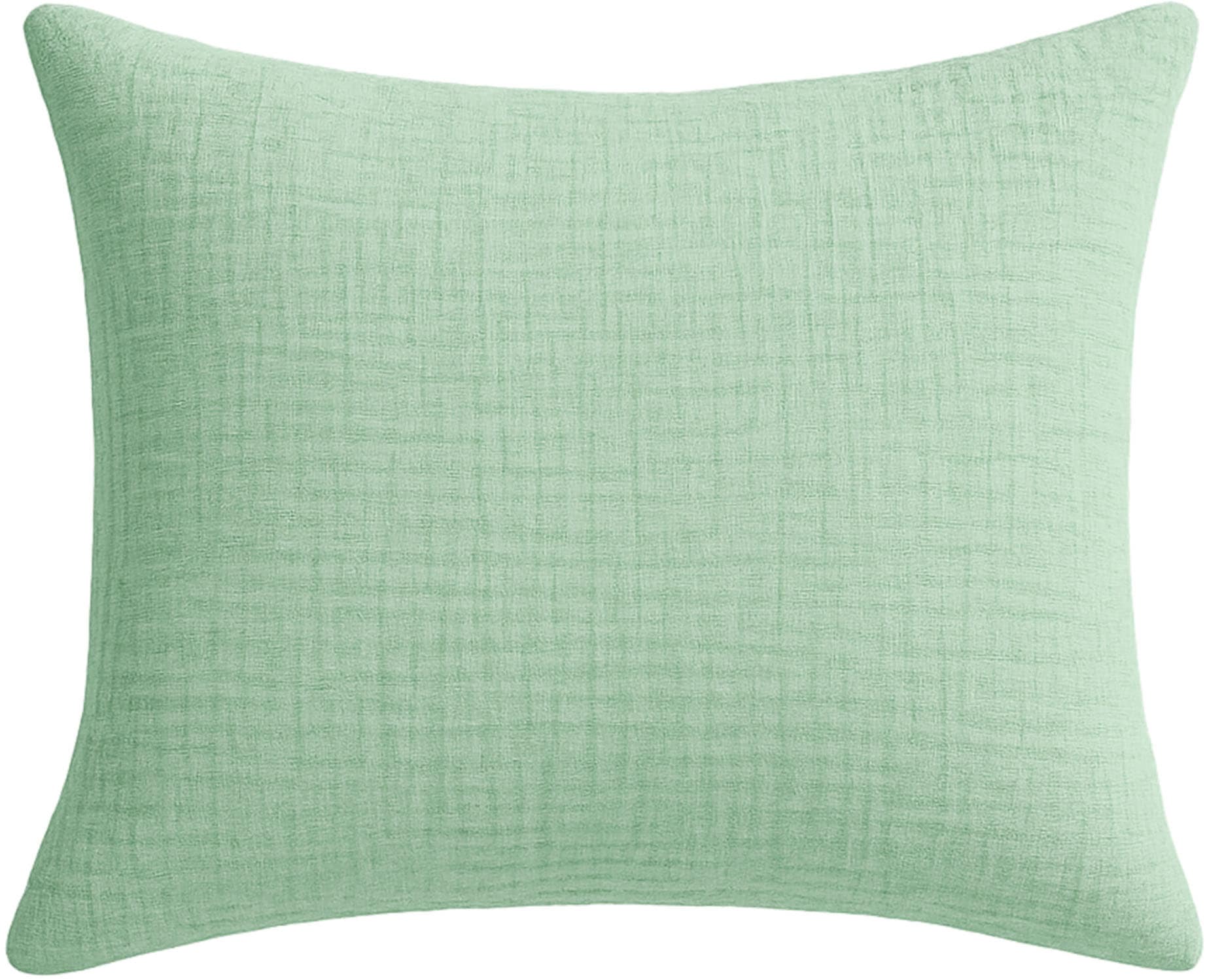 Wolkenfeld Housse de coussin »Wolkenfeld Musselin Kissenbezug 40x80 - 80x80 cm mit Reissverschluss« aus 100% Baumwolle – Weich, Atmungsaktiv & Hautfreundlich