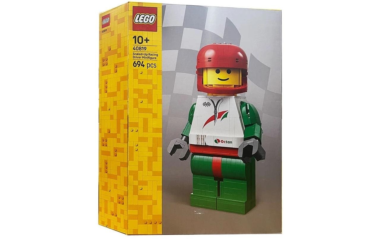 LEGO® Konstruktionsspielsteine »LEGO® Rennfahrer-Minifigur 40819 Gross Kunststoff «