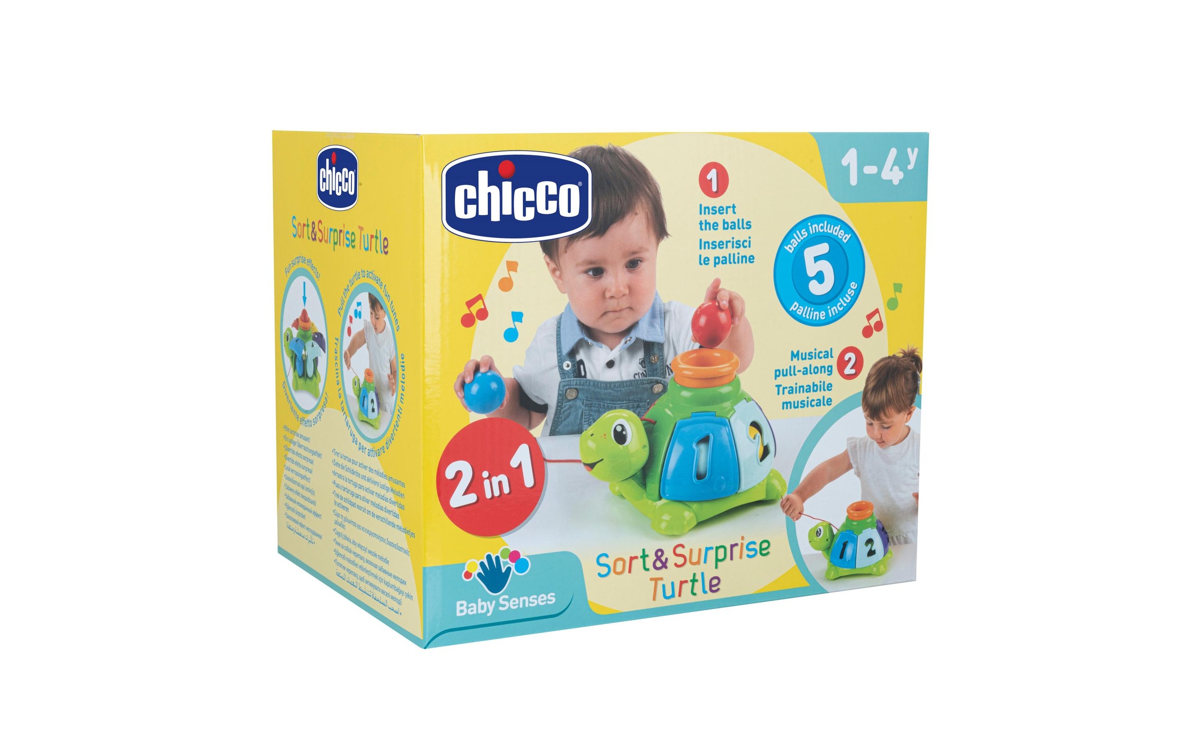 Chicco Lernspielzeug »SORTIER-SCHILDKRÖTE ZUM ZIEHEN«