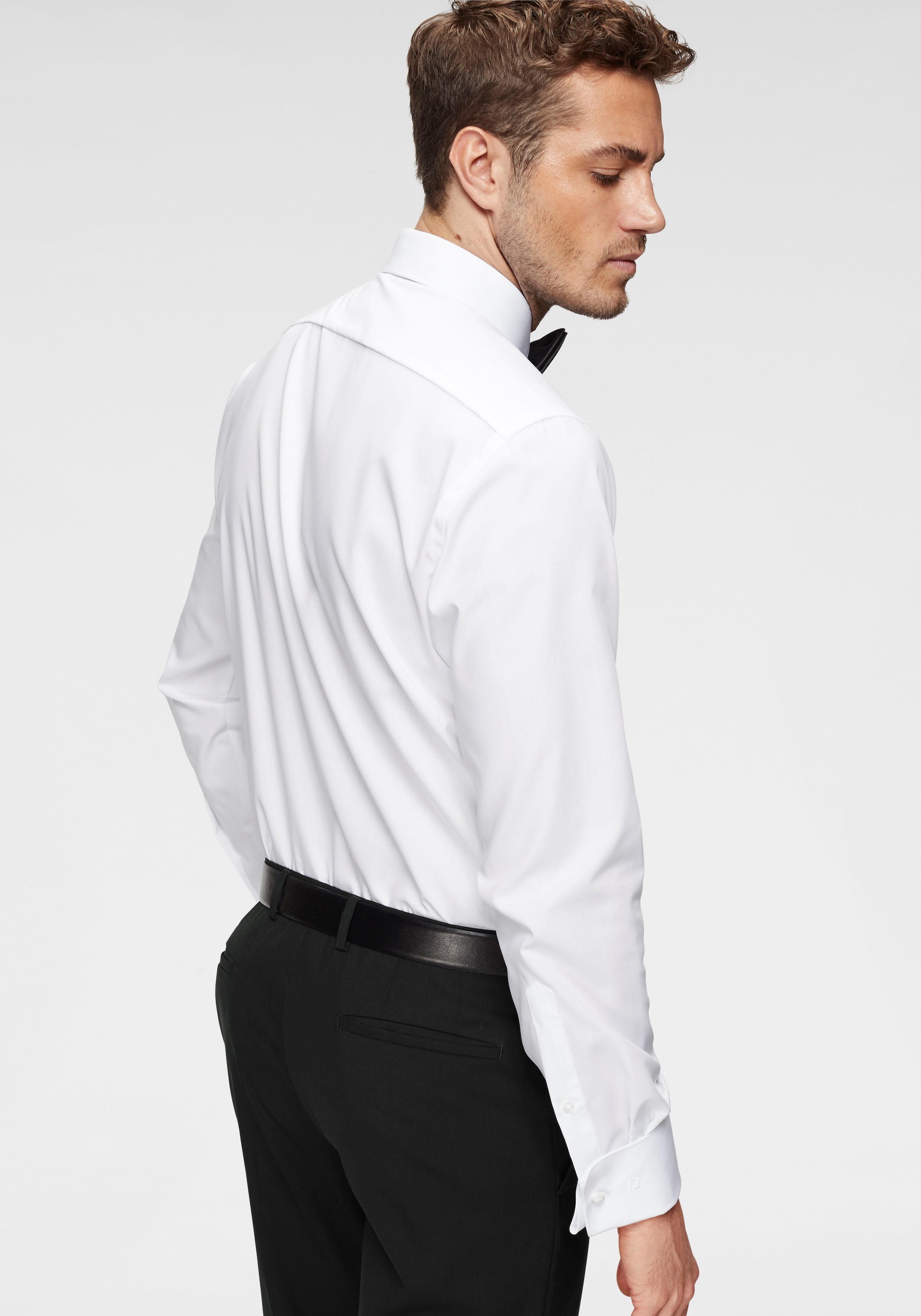 OLYMP Chemise de smoking »Luxor modern fit«, Umschlagmanschetten, verdeckte Knopfleiste, bügelfrei
