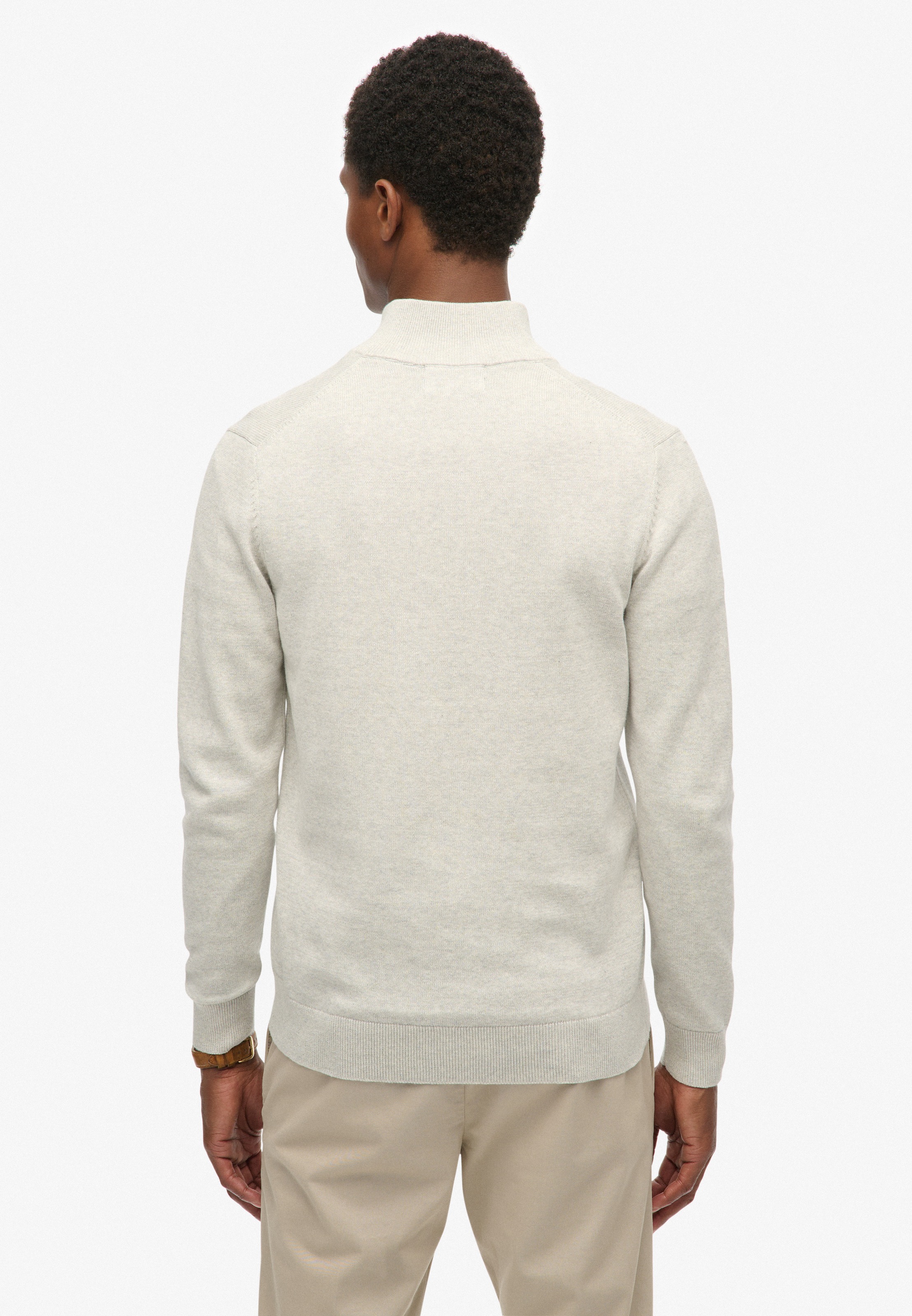 Superdry Strickpullover »ESSENTIALS COTTON HALF ZIP«