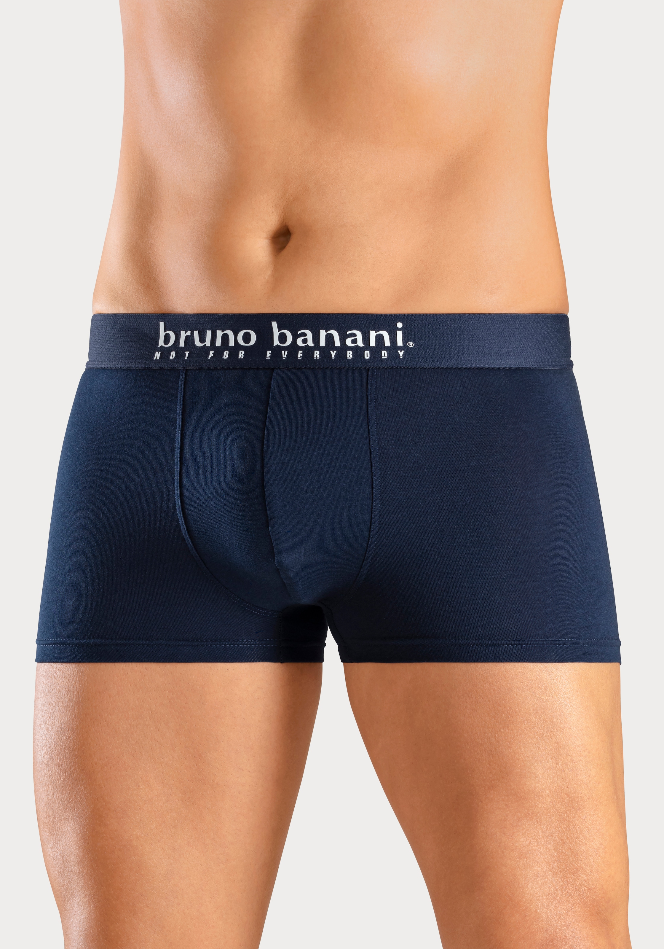 Bruno Banani Boxer »Boxershorts für Herren« Packung, 4er-Pack, 4 cuis mit Palmendruck und unifarben aus Baumwollmischung