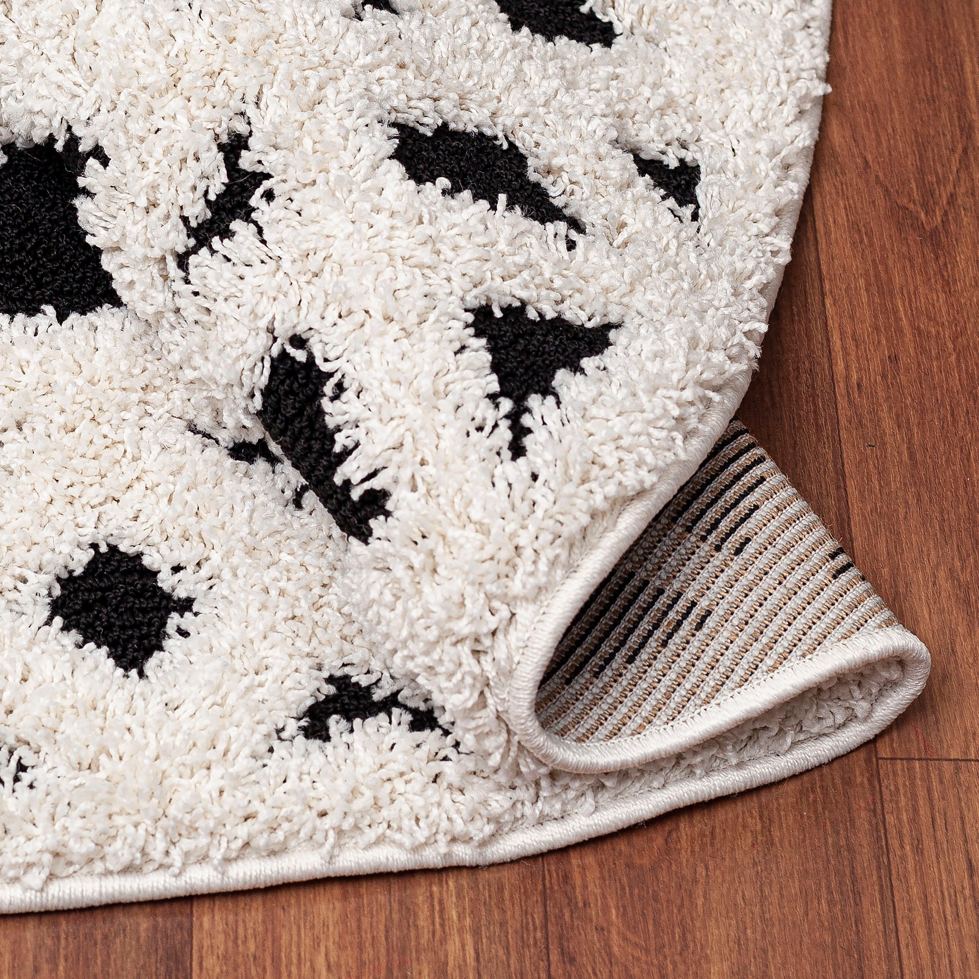 Sanat Tapis à poils longs »Luxus 3506« Rond 30 mm Höhe robuster Langflor, weich, Wohnzimmer, Schlafzimmer