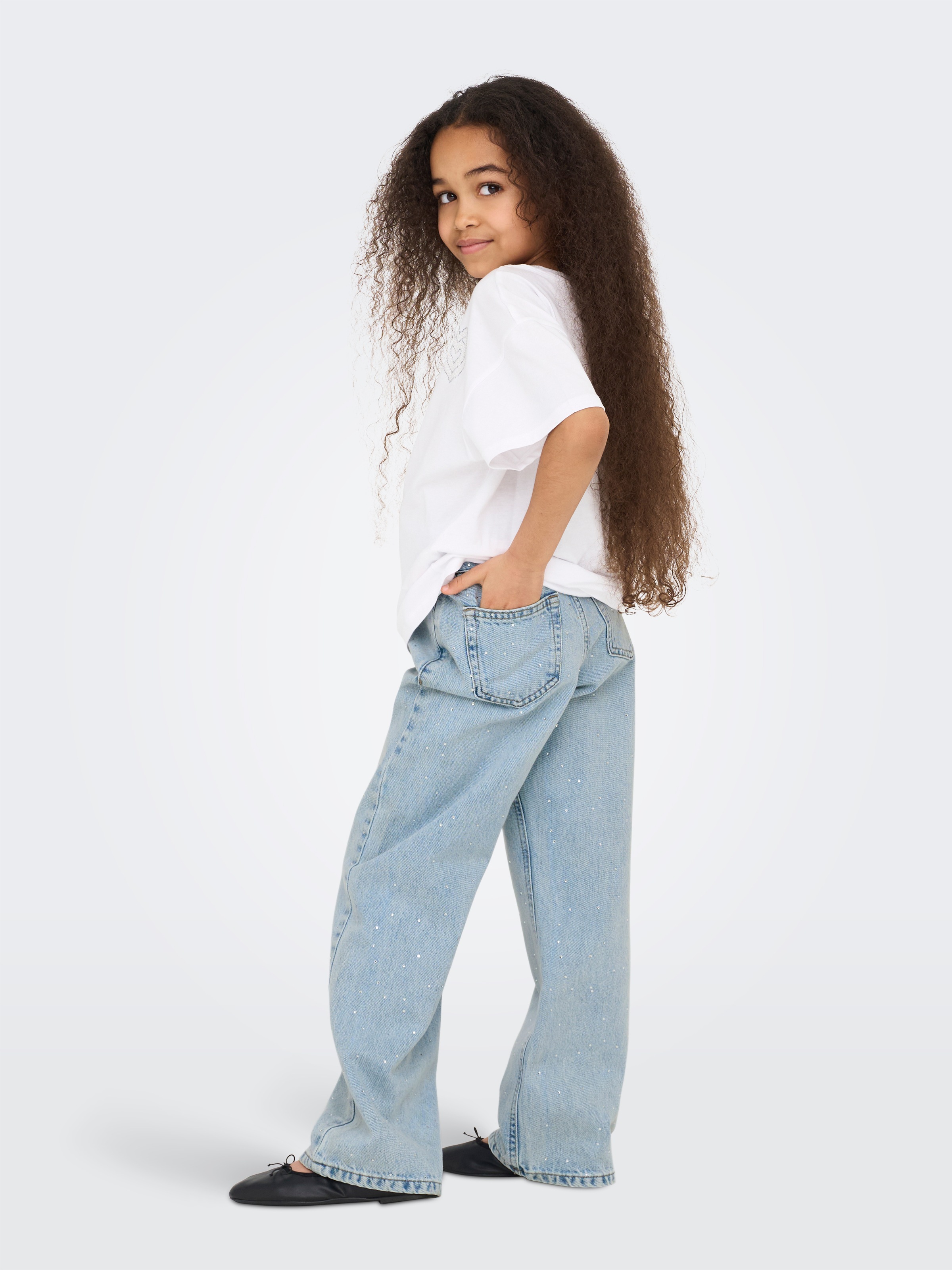 KIDS ONLY Jeans large »KOGCOBAIN RHINESTONE WIDE DNM AZG NOOS«
