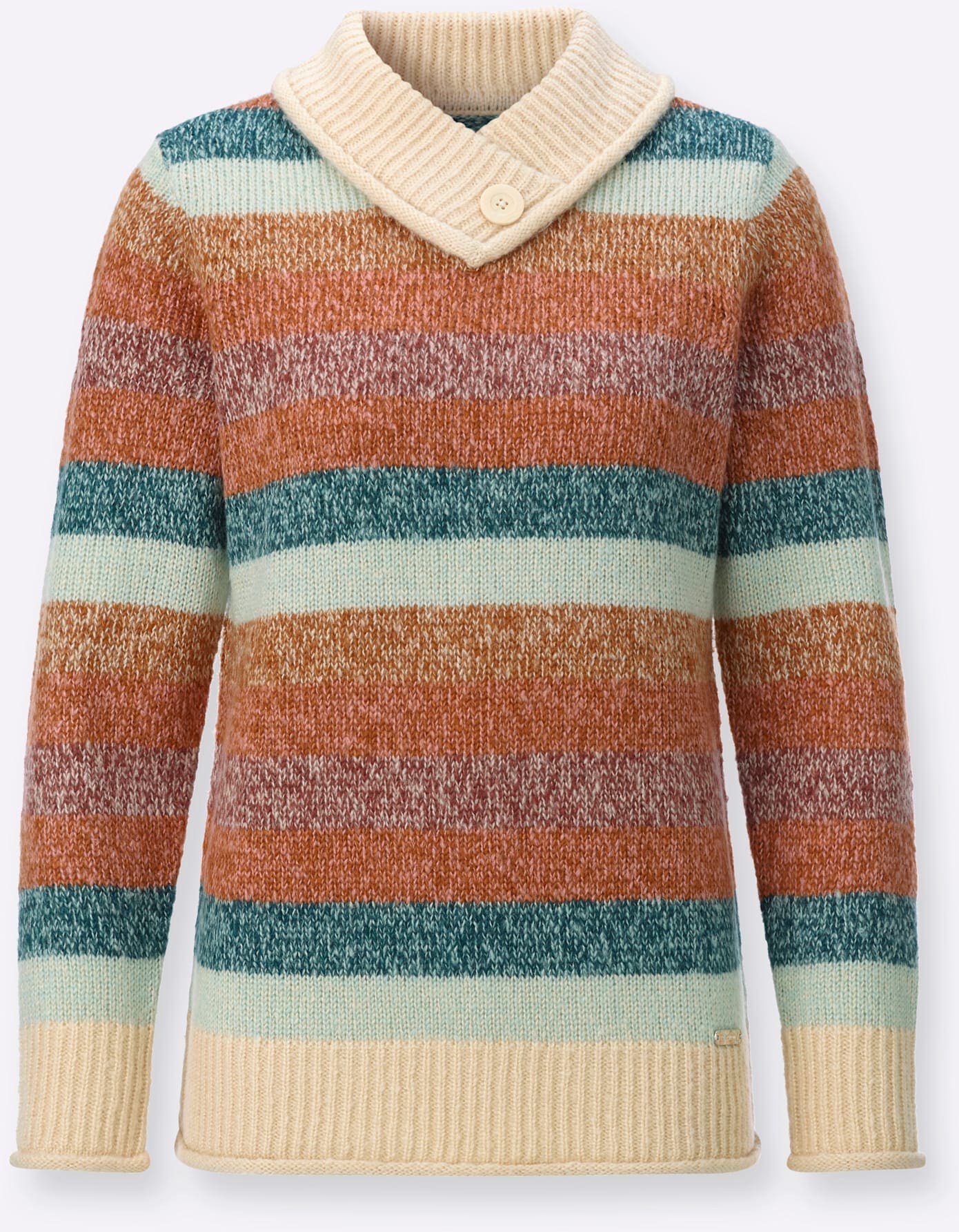Casual Looks Pull col V »Stehkragen-Pullover«