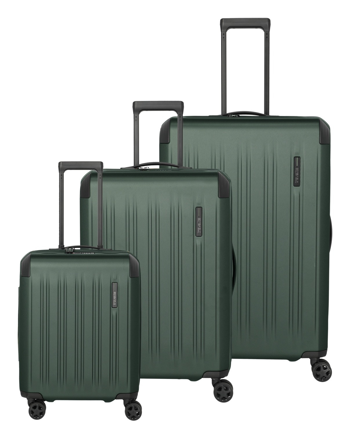 travelite Trolleyset »DYNAMIIC 3-teilig Hartschale« ABS-Hartschale und Volumenerweiterung