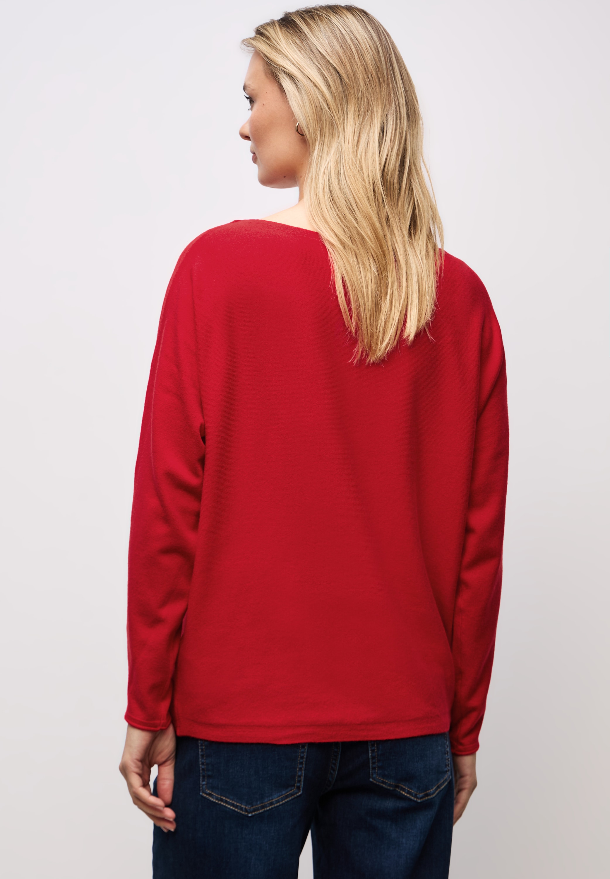 STREET ONE Strickpullover Dolman, mit U-Boot-Ausschnitt