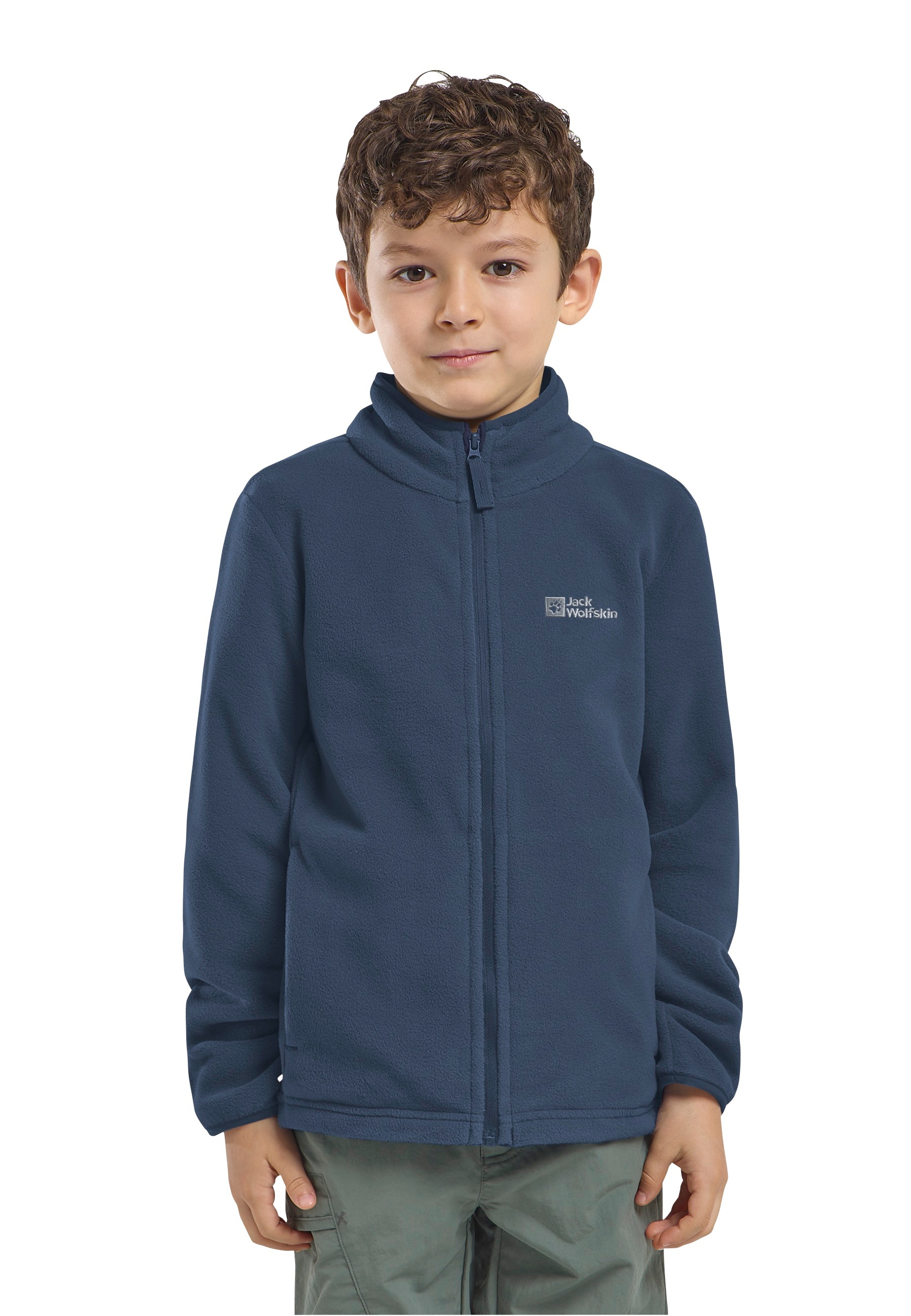 Jack Wolfskin Fleecejacke »TAUNUS JACKET K« Winddicht, wärmend, atmungsaktiv, Übergangsjacke, für Kinder