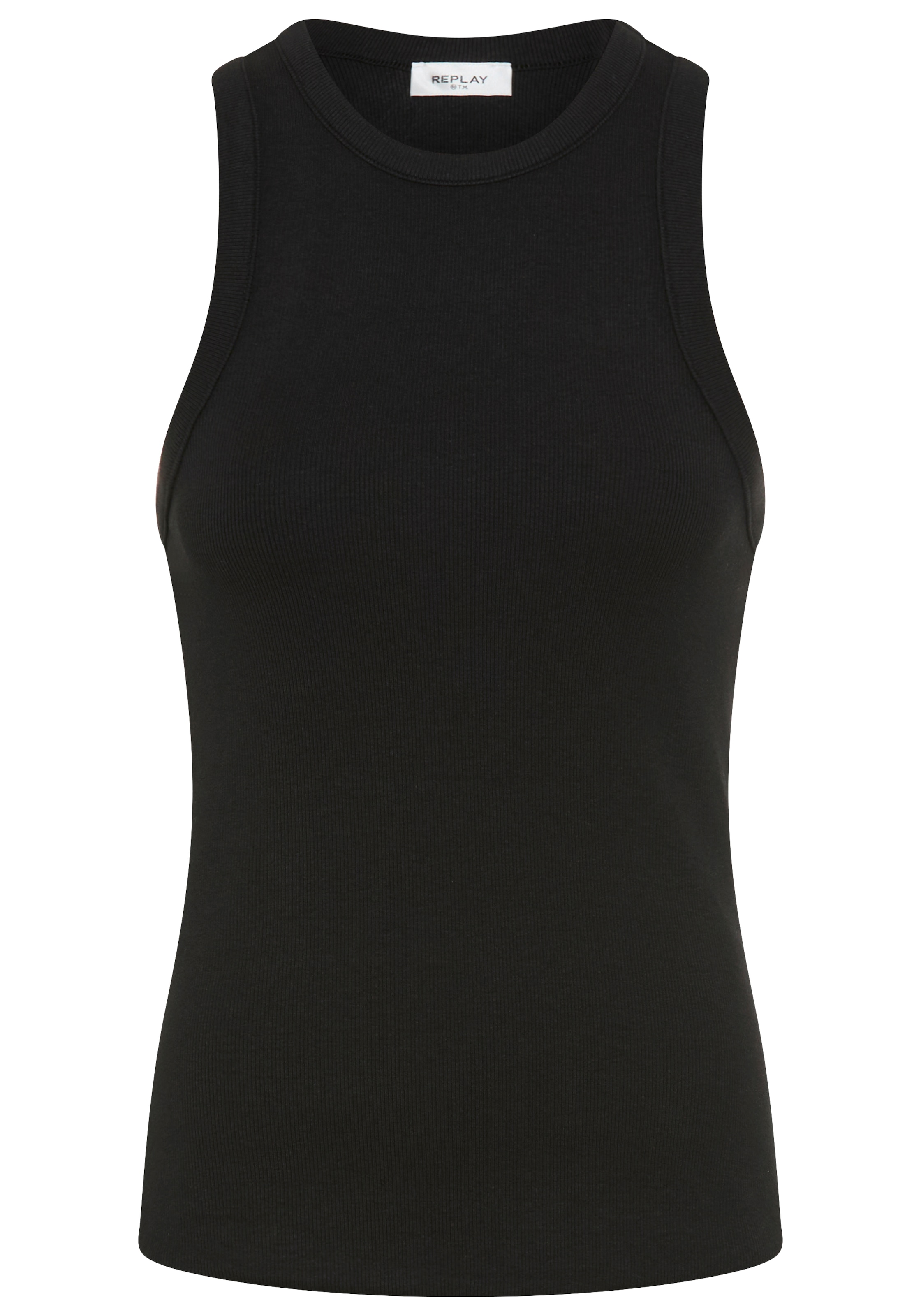 Replay Débardeur à côtes en coupe slim fit