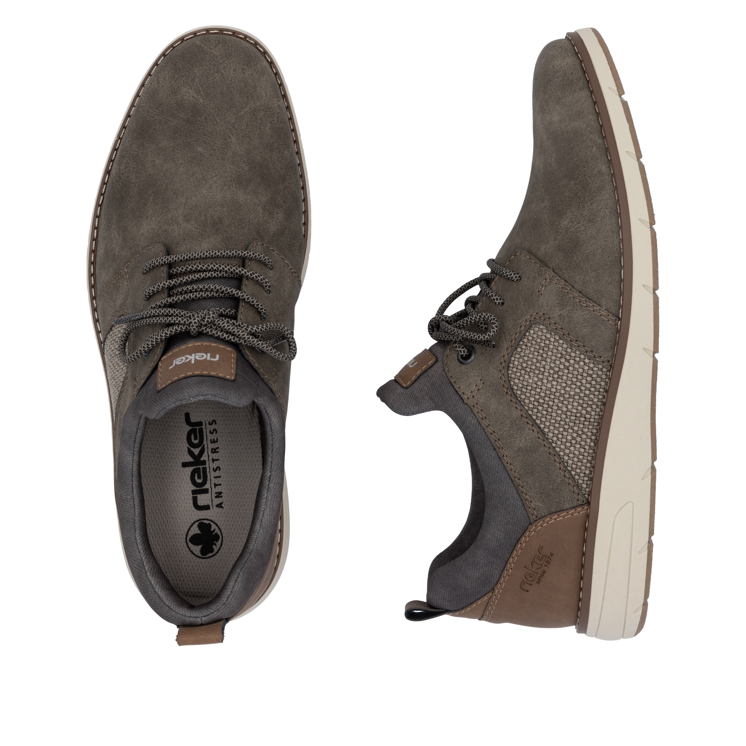 Rieker Slip-On Sneaker  Slipper, Freizeitschuh, Halbschuh mit modischer Laufsohle