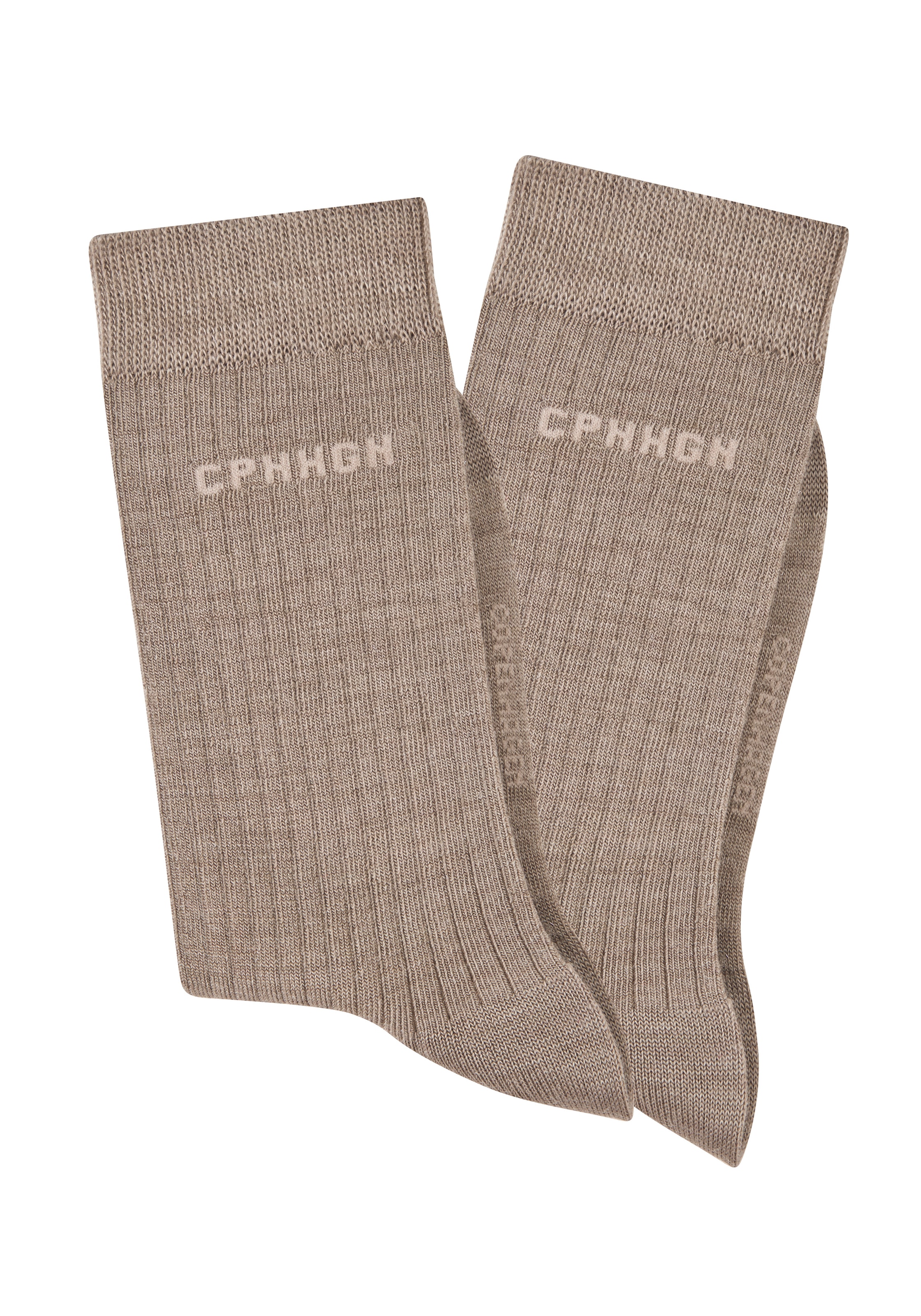 Copenhagen Studios Chaussettes basiques Packung, 2 Couple tlg. gerippt, mit wärmender Wolle
