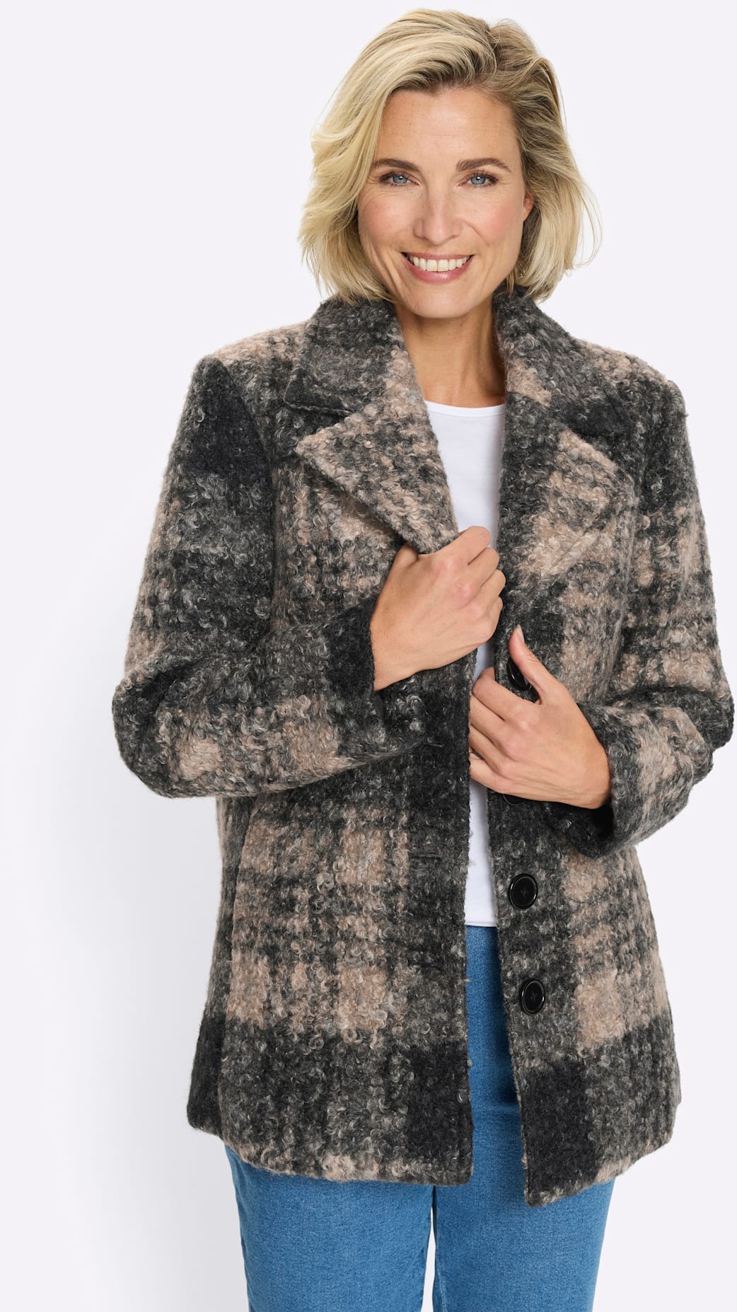 Classic Basics Veste longue ohne Kapuze