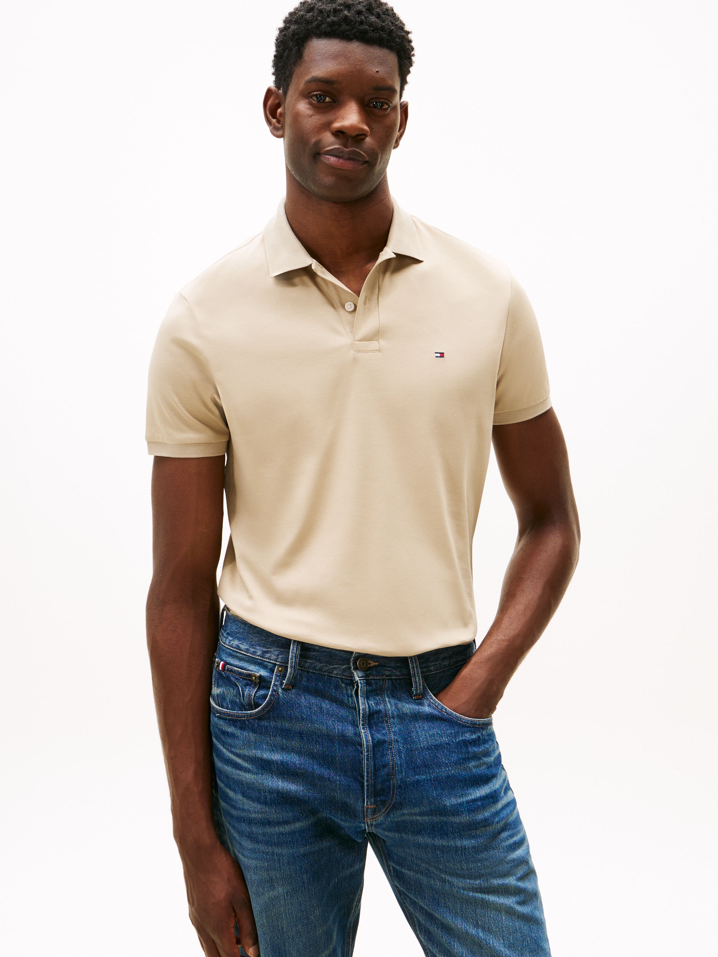 Tommy Hilfiger Polo »LIQUID COTTON REG SEASONAL POLO« mit Logostickerei