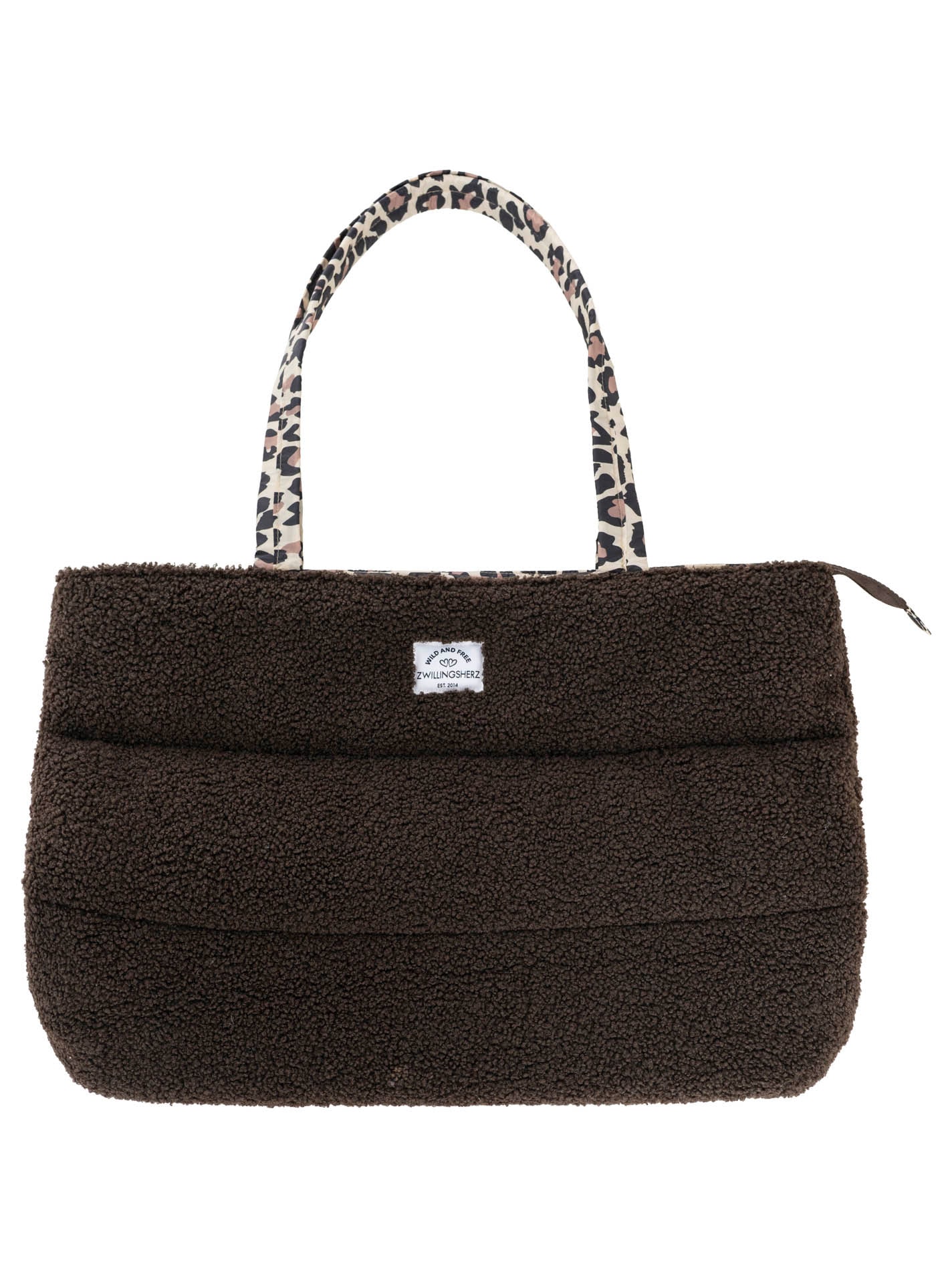Zwillingsherz Shopper »"Teddy Leo Classic"« Teddy-Material, Leo Henkel und Innenfutter, geräumig