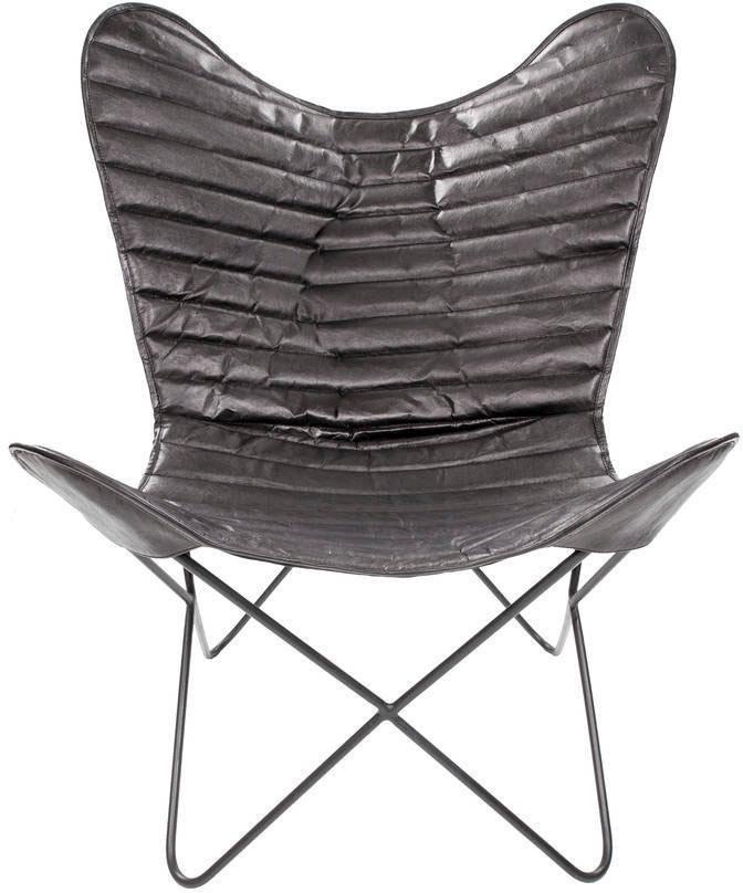 Kayoom 4-Fussstuhl »Schmetterling Stuhl Santiago, Schmetterlingsstuhl aus Leder« () 1 Stk.pflegeleicht, hochwertig, hochwertig verarbeitet, hoher Sitzkomfort