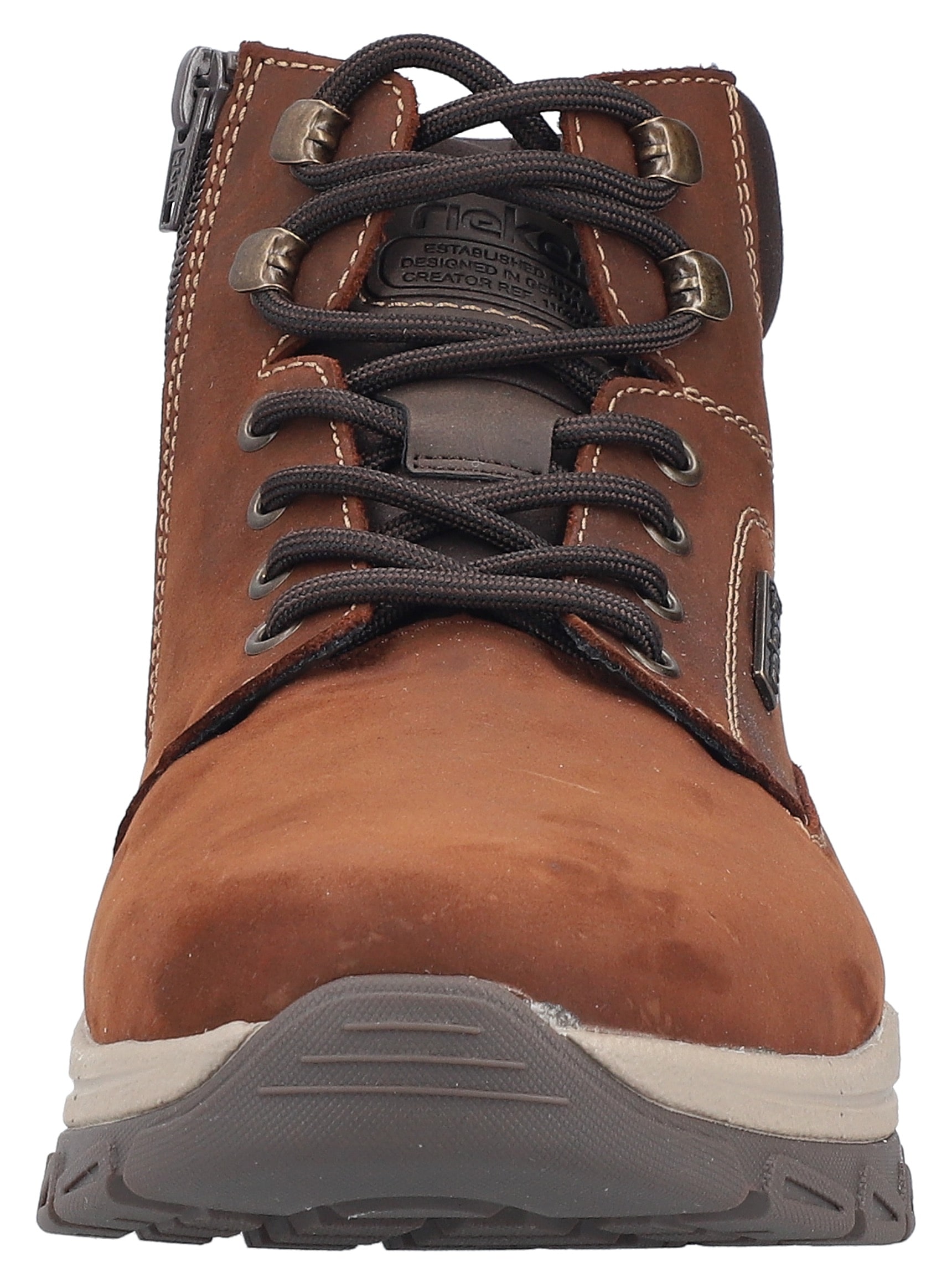 Rieker  Schnürboots, Stiefelette, Outdoorboots mit Innenreissverschluss
