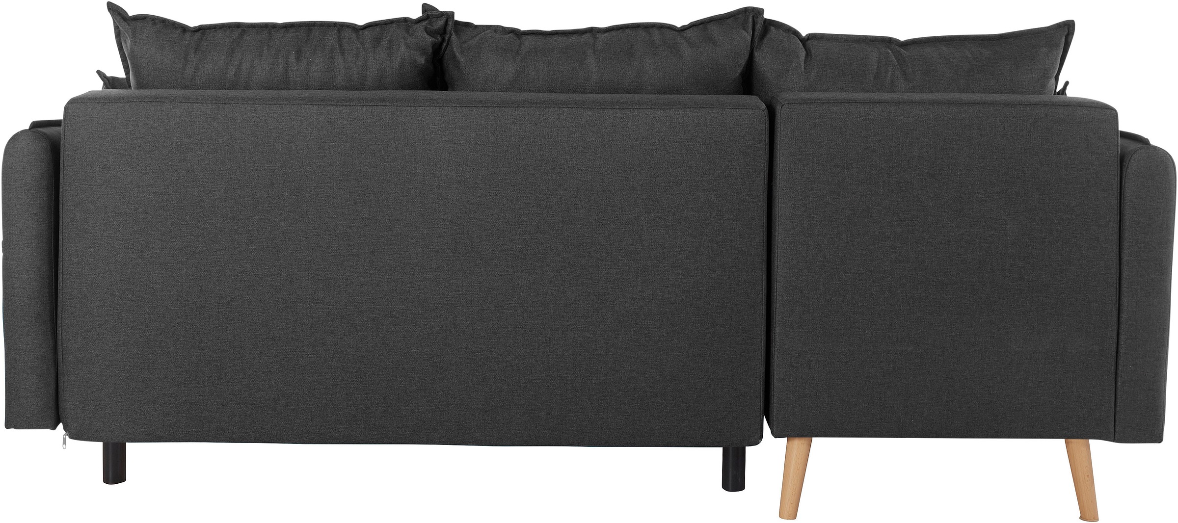 Home affaire Canapé d'angle »Granbo L-Form« incl. Bettfunktion und Bettkasten, Federkern-Polsterung, Seitentasche