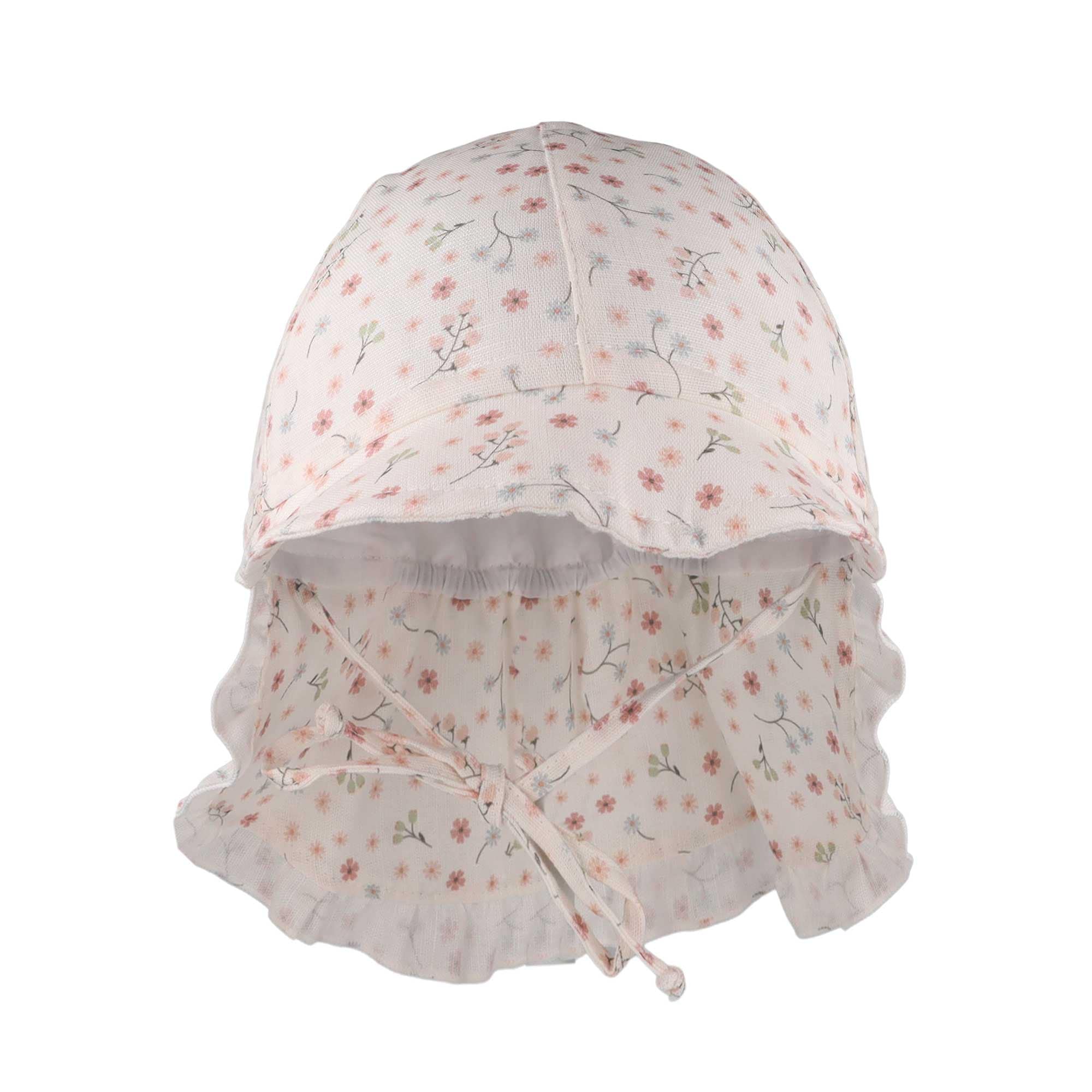 MAXIMO Casquette à visière Baumwolle, kurzer Schirm, süsse Rüschenkante